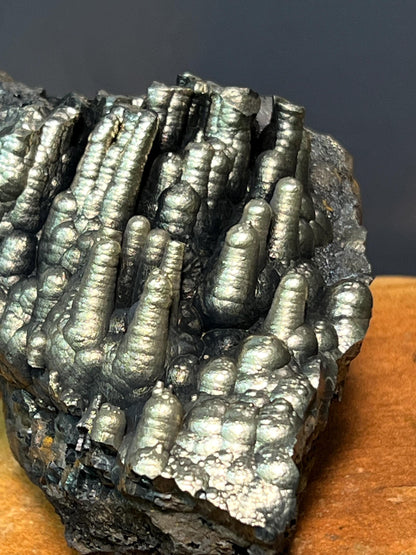 Museum Quality Very Showy Golden Color Stalactite Goethite, For Special Collection Piece - Crystal Gemstone AE 