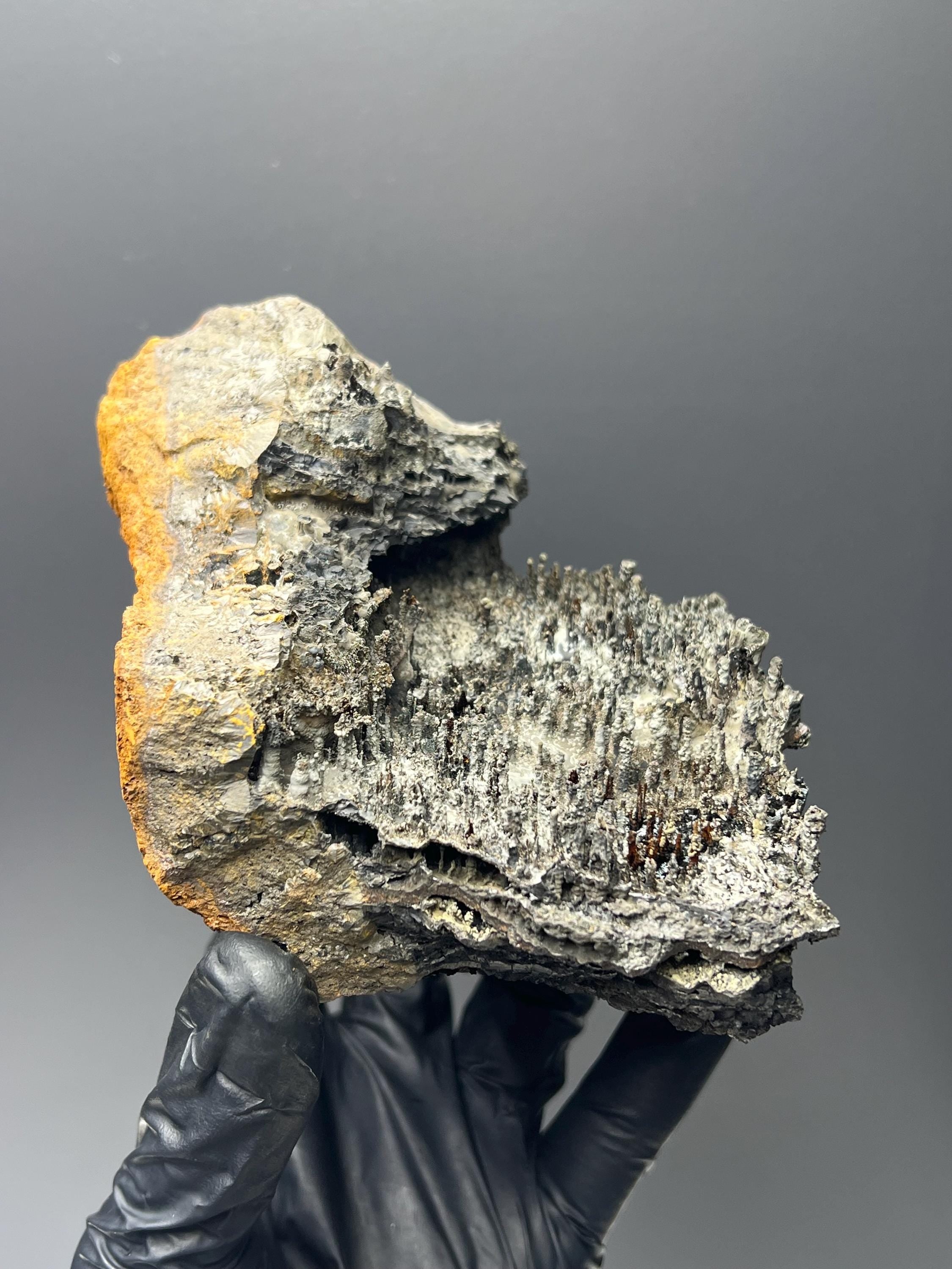 Specularite With Stalactite Goethite Specimen - Crystal Gemstone AE 