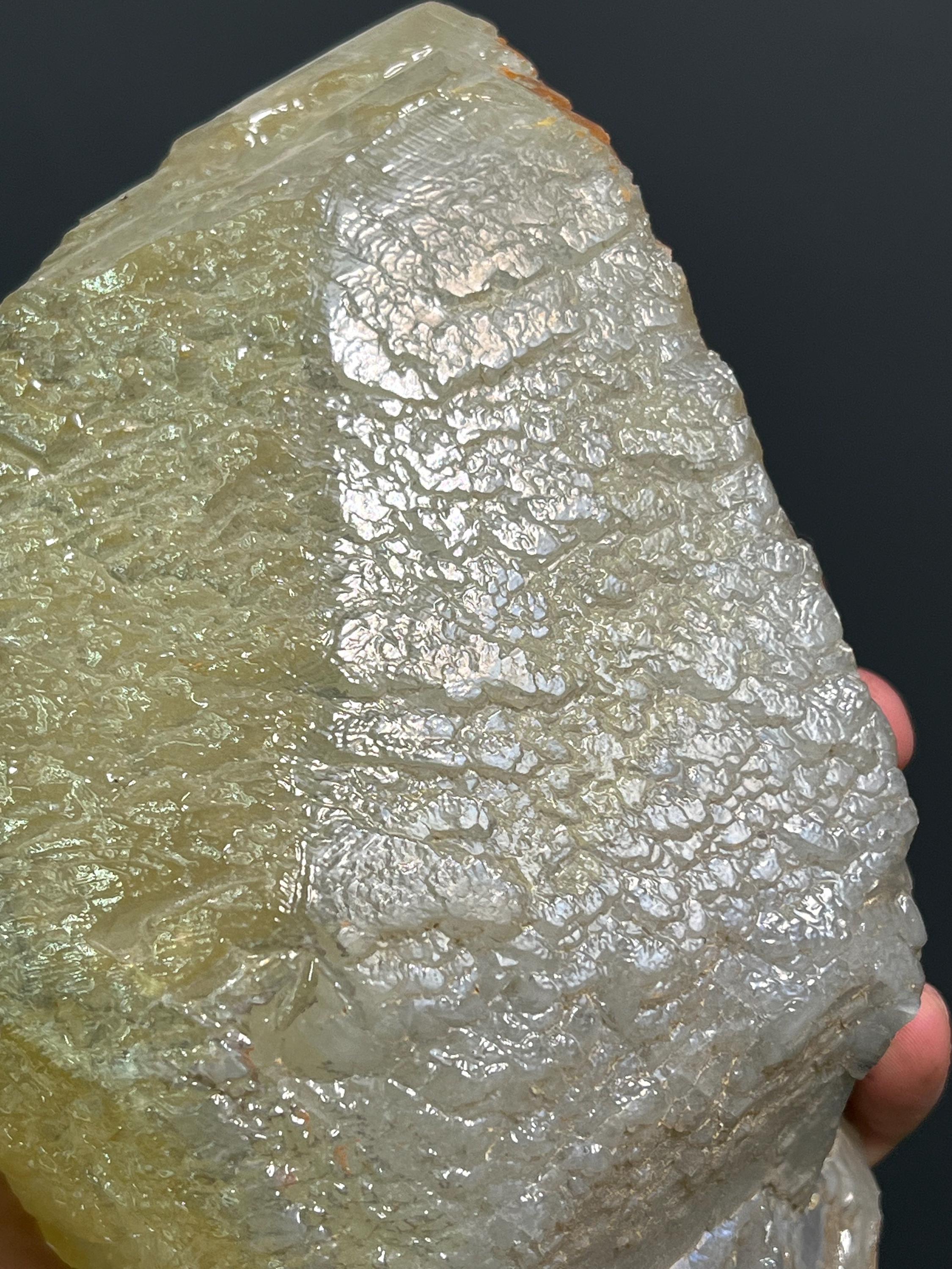 Yellow Crystal Calcite Specimen - Crystal Gemstone AE 
