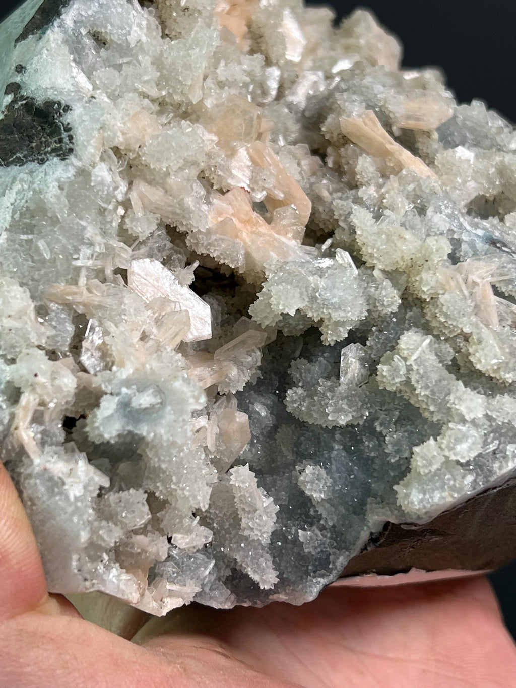 Apophyllite With Stilbite - Crystal Gemstone AE 