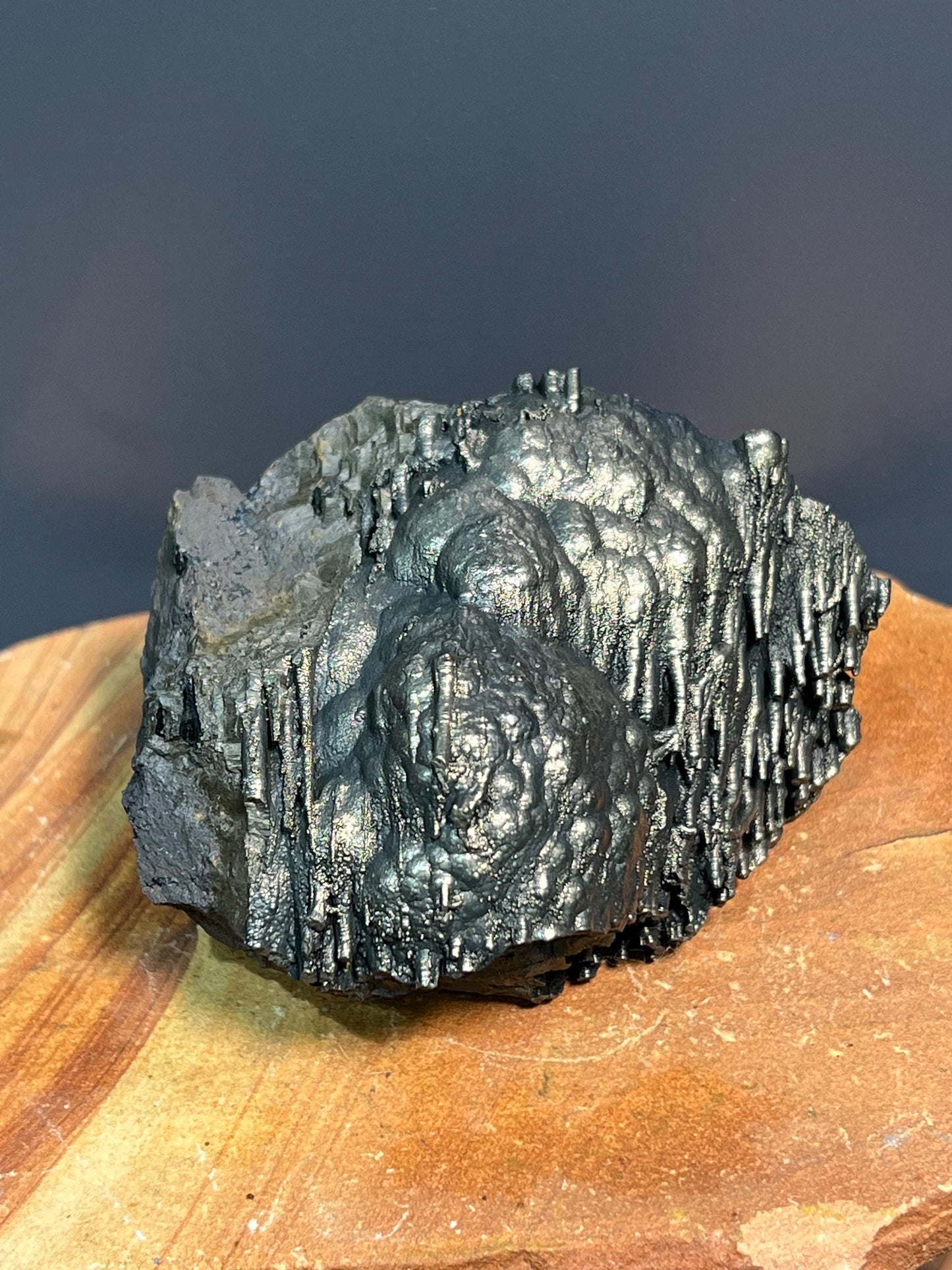 Museum Grade Showy Golden Color Stalactite Goethite, For Special Collection - Crystal Gemstone AE 