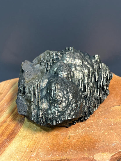 Museum Grade Showy Golden Color Stalactite Goethite, For Special Collection - Crystal Gemstone AE 