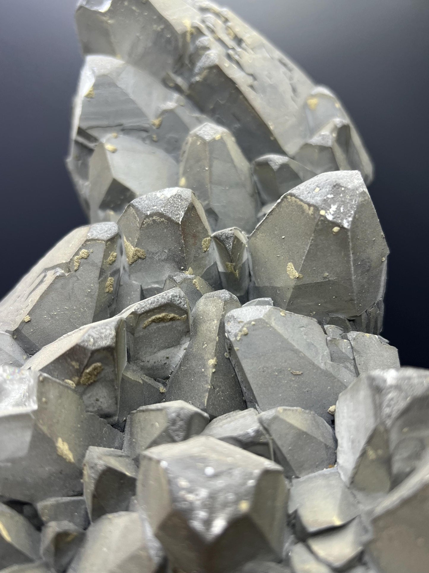 Museum Quality! Extra Large Pyrite With Gray Crystal Calcite