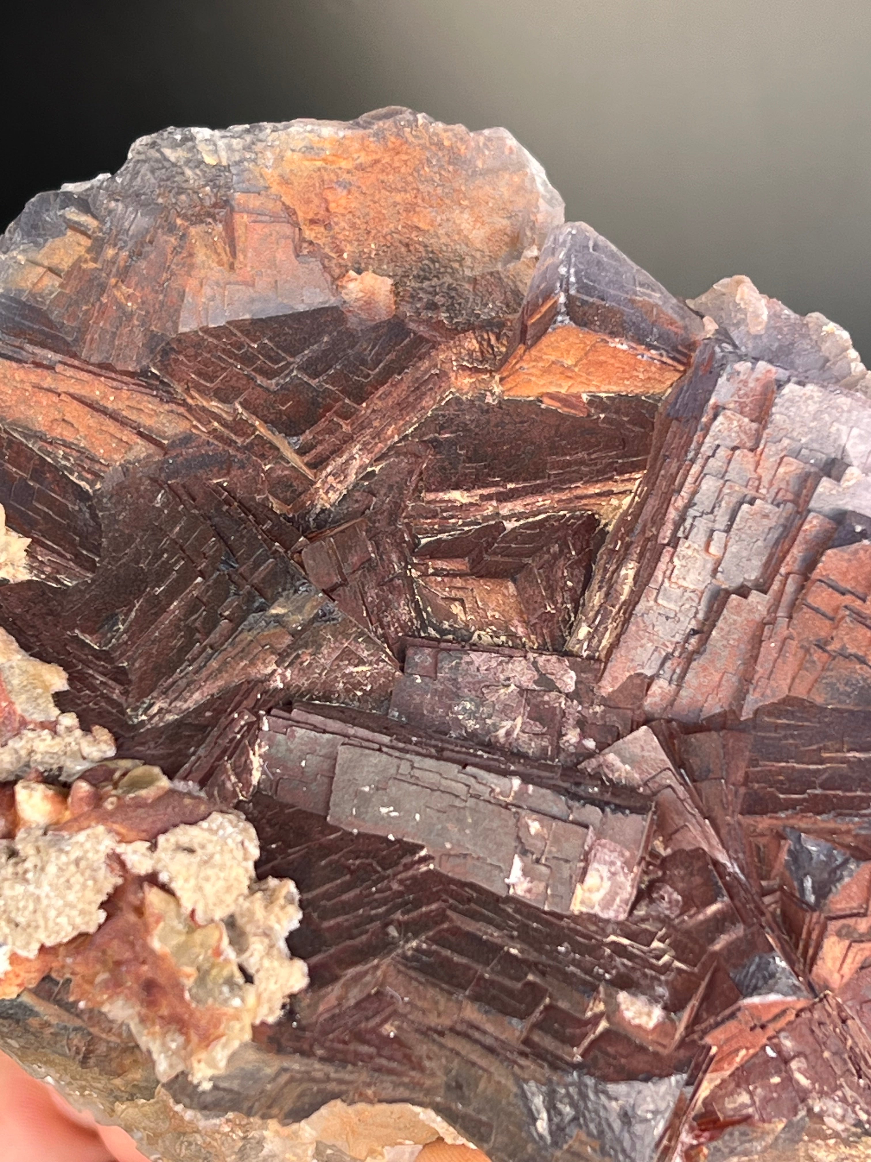 Red And Purple Fluorite Specimen