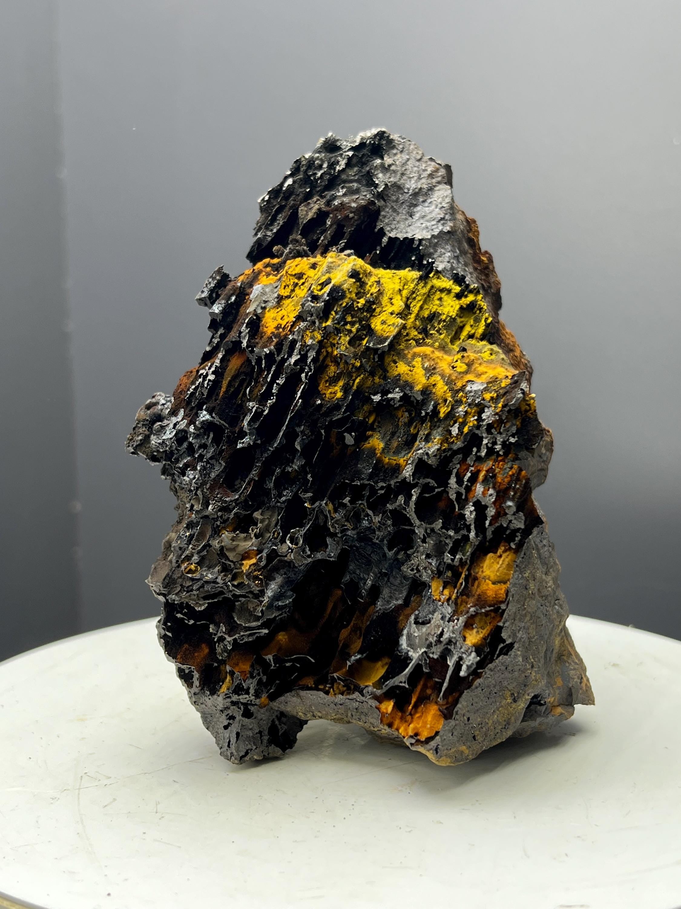 Very Showy, Limonite And Specularite With Stalactite Goethite Specimen, For Special Collection - Crystal Gemstone AE 