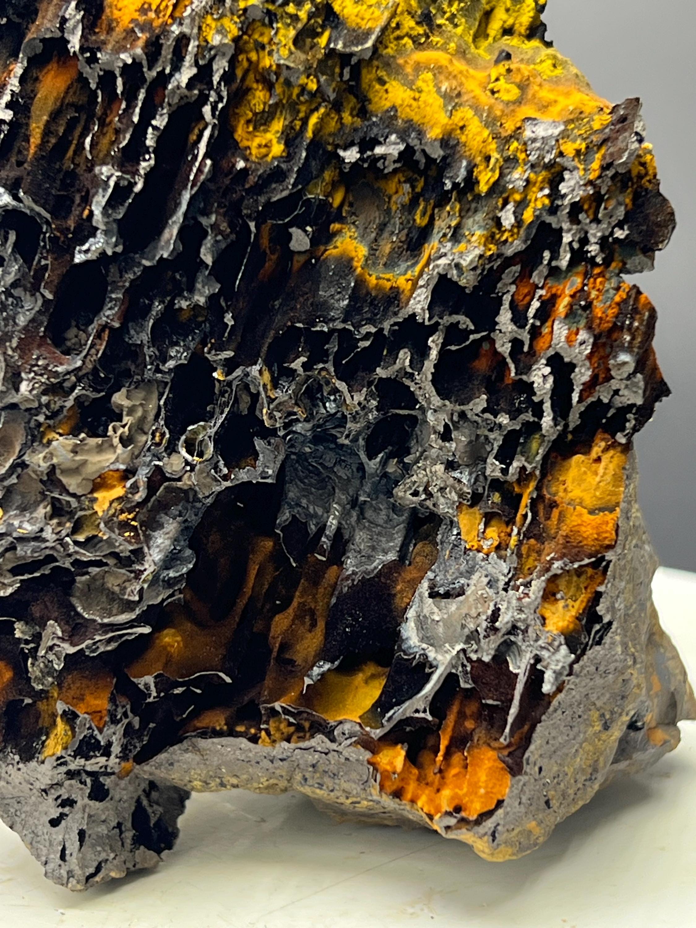 Very Showy, Limonite And Specularite With Stalactite Goethite Specimen, For Special Collection - Crystal Gemstone AE 
