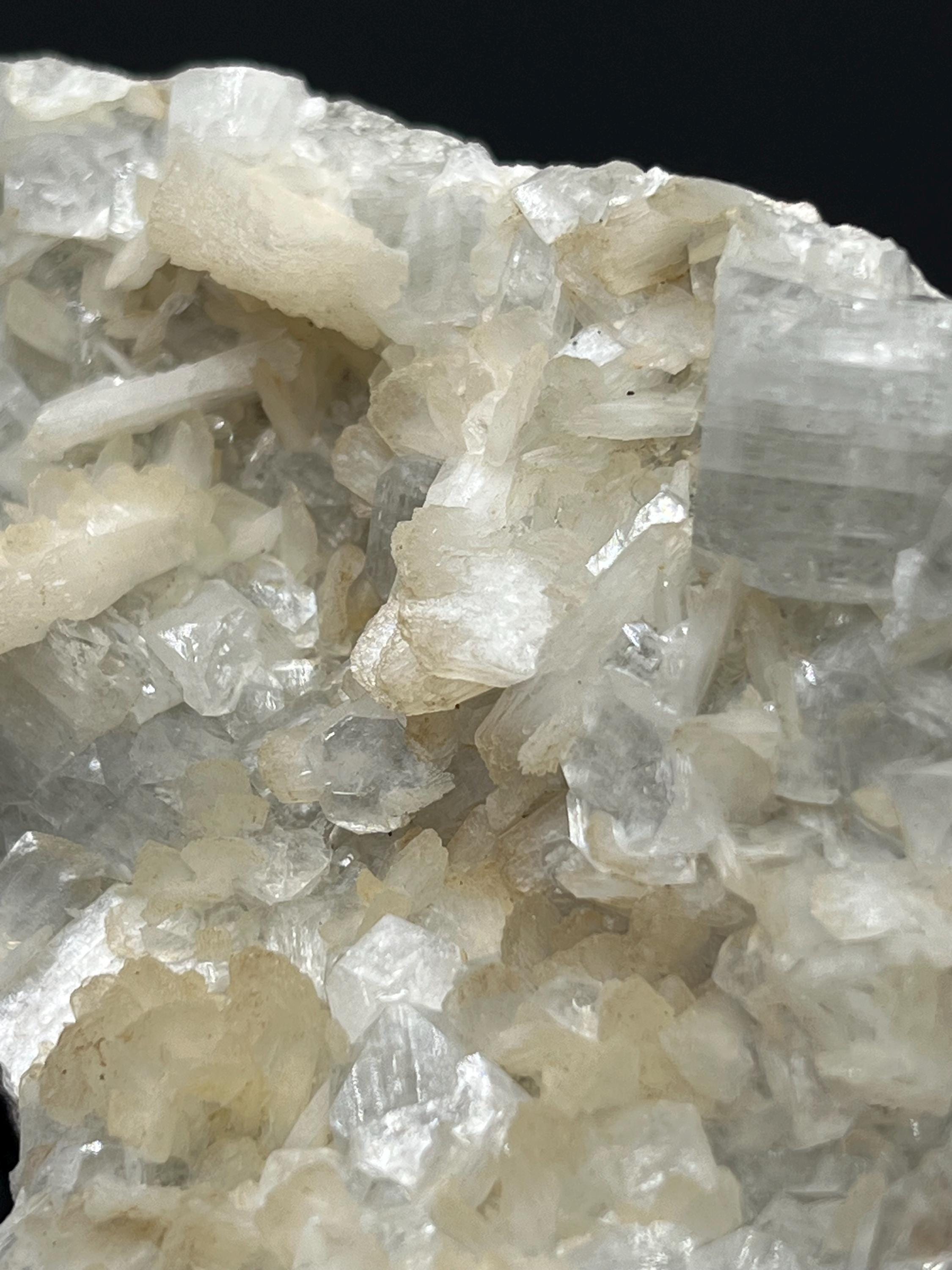 Fluorapophyllite And Apophyllite With Stilbite - Crystal Gemstone AE 
