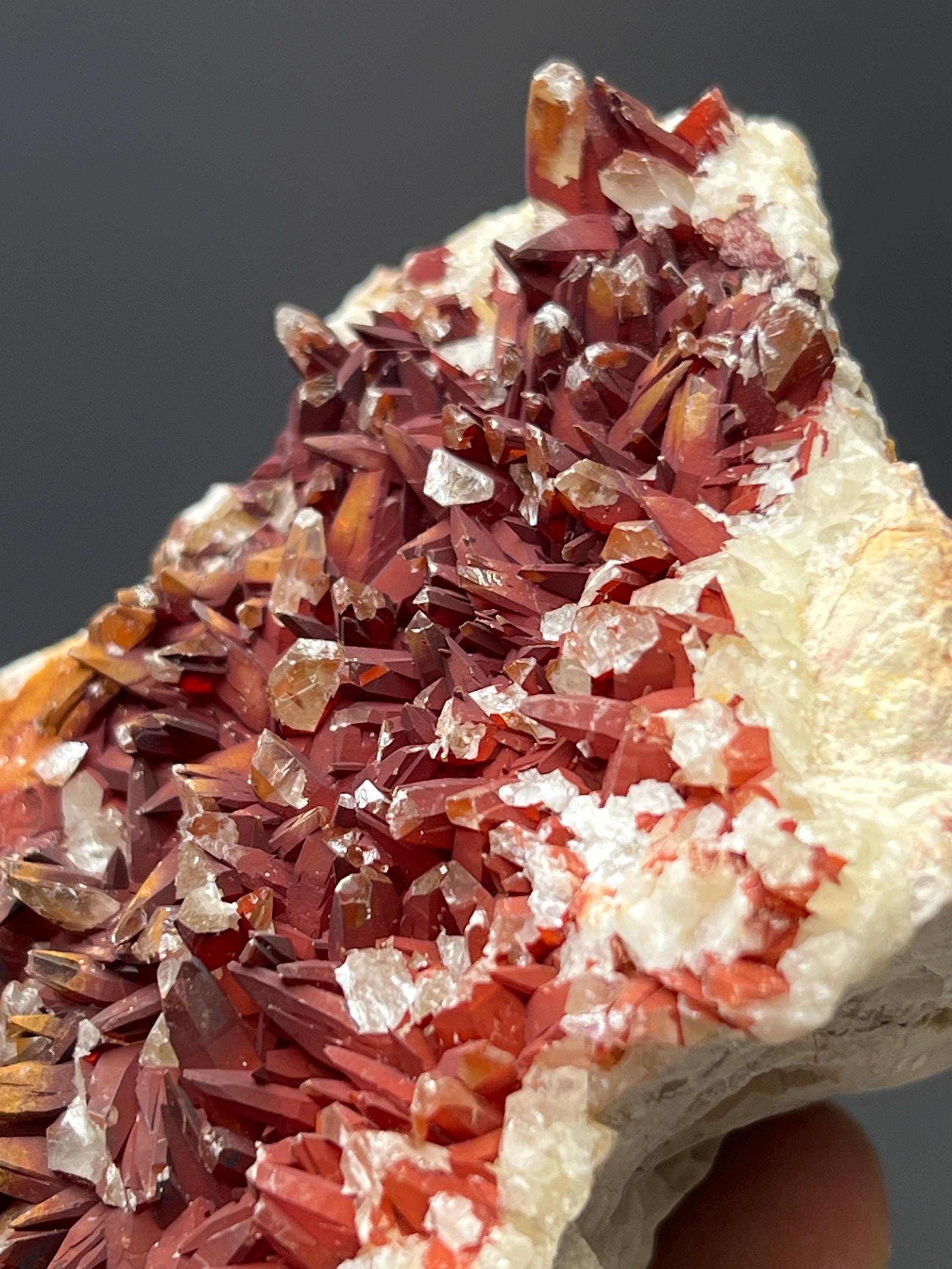 Red Crystal Calcite - Crystal Gemstone AE 