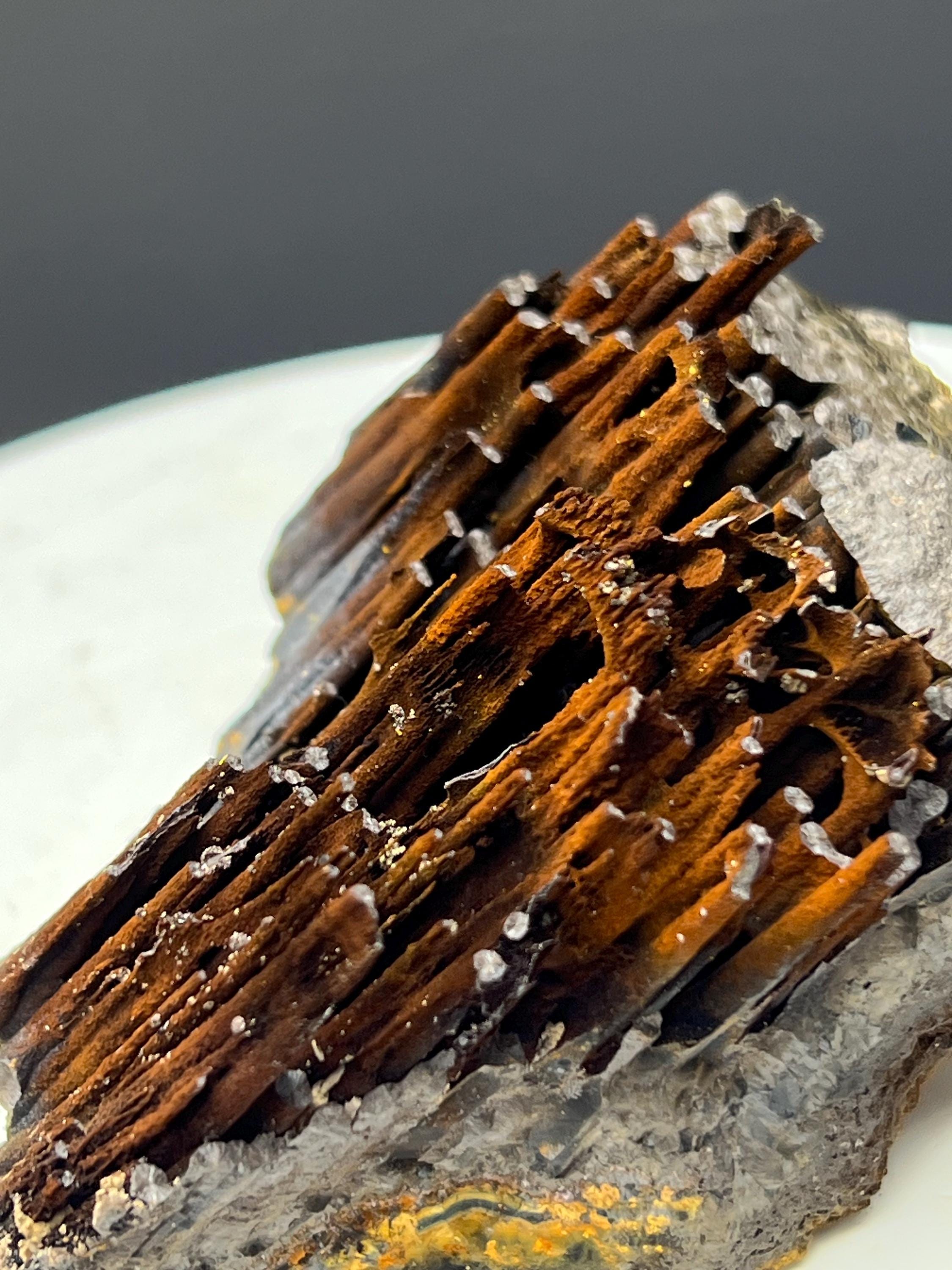 Museum Grade! Limonite With Velvet Function Stalactite Goethite Specimen - Crystal Gemstone AE 