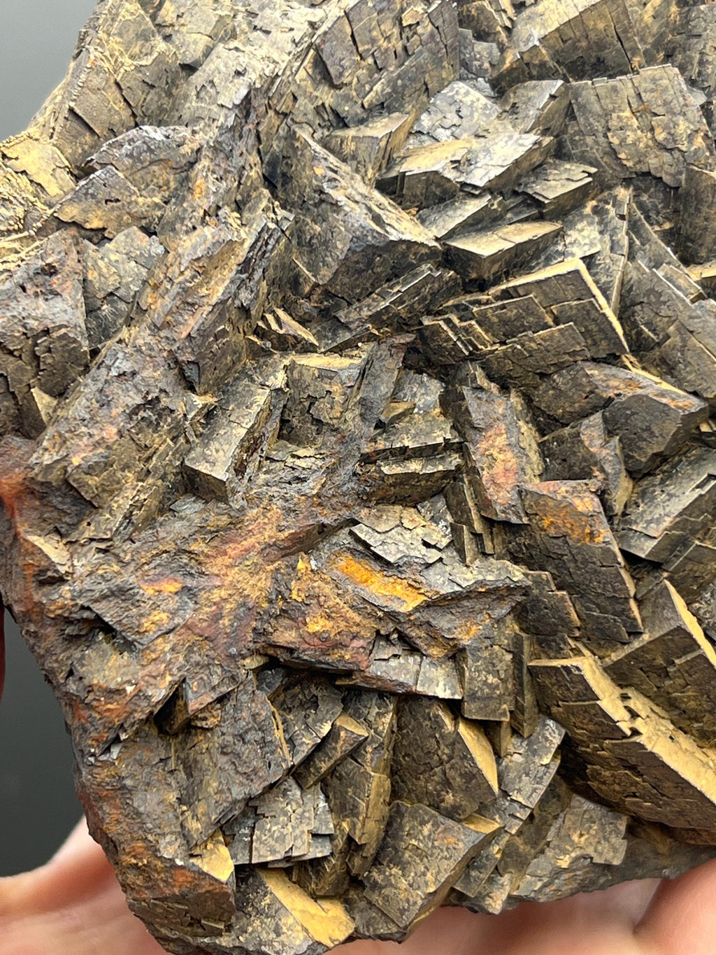 Special Limonite On Iron Siderite Mineral - Crystal Gemstone AE 