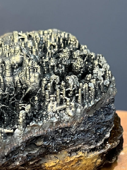 Museum Grade! Very Special Golden Color Stalactite Goethite Specimen - Crystal Gemstone AE 