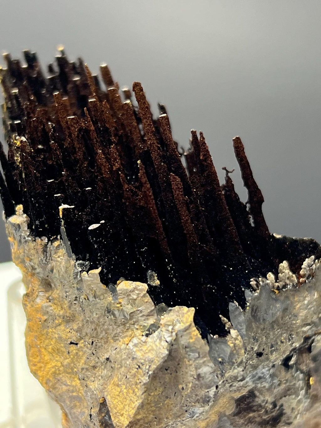Showy Limonite With Stalactite Goethite, For Special Collection - Crystal Gemstone AE 