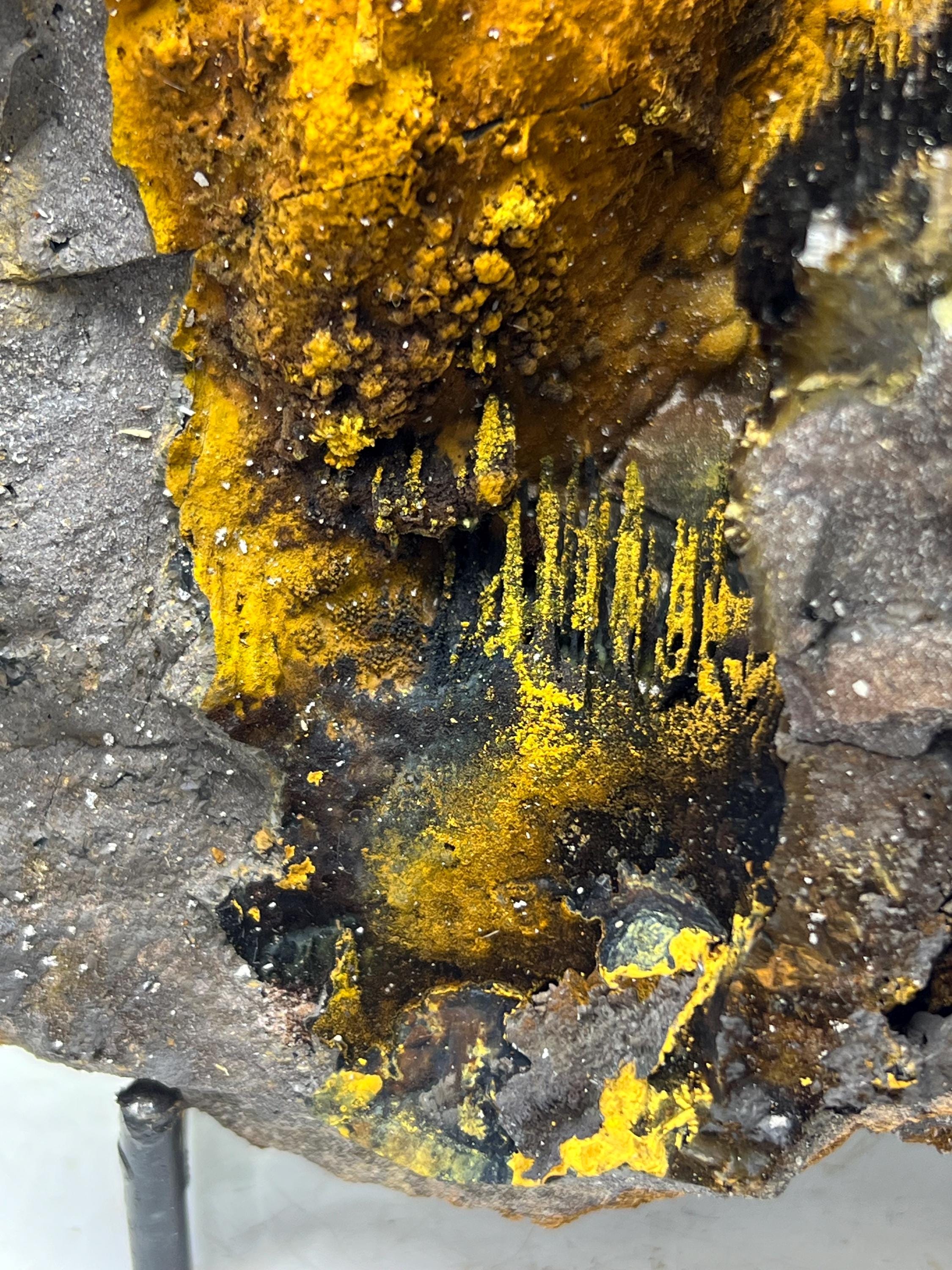 Museum Quality, Very Special And Showy Limonite With Stalactite Goethite - Crystal Gemstone AE 
