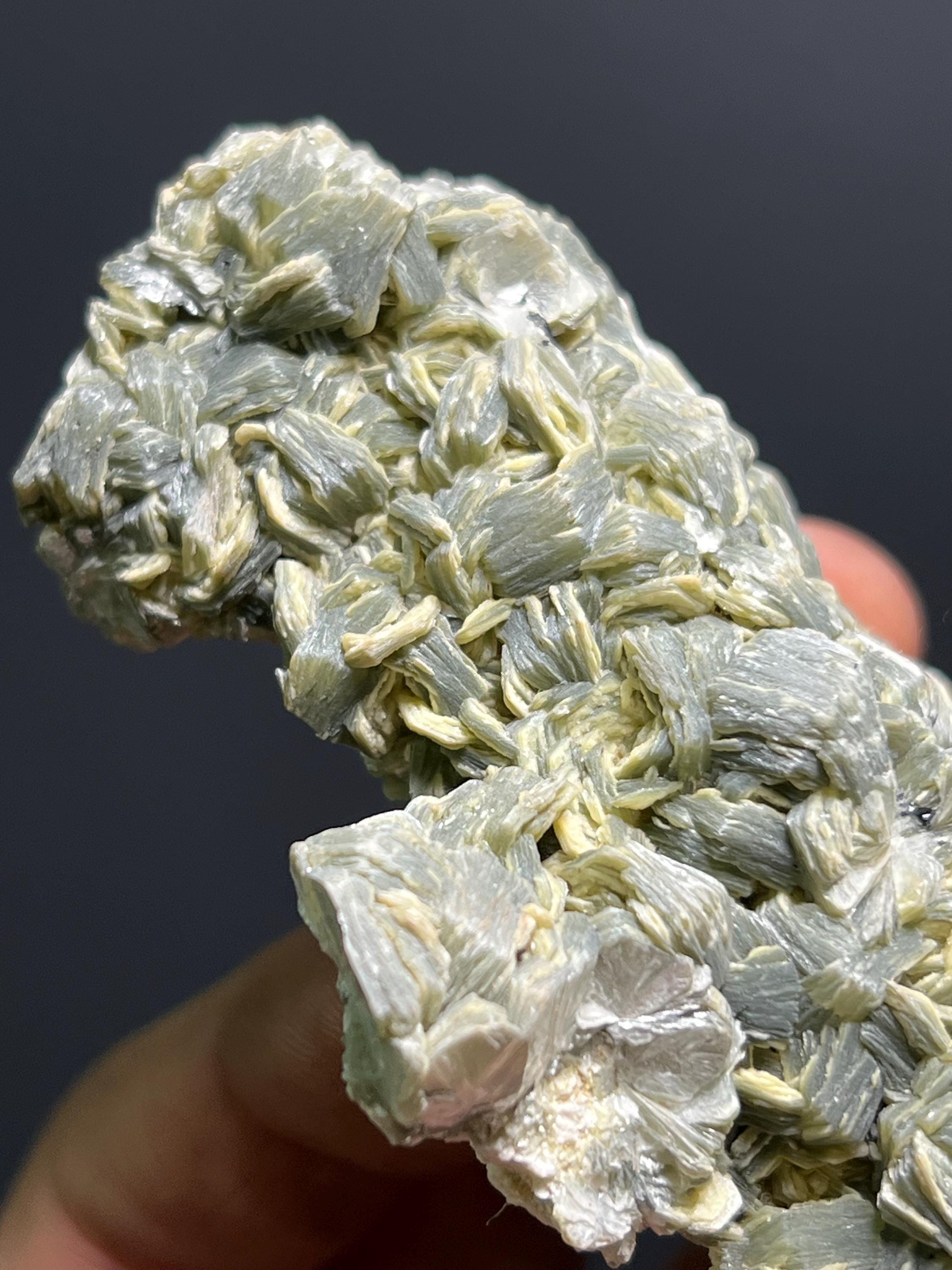 Special Vermiculite With Tourmaline Specimen, 92gram - Crystal Gemstone AE 