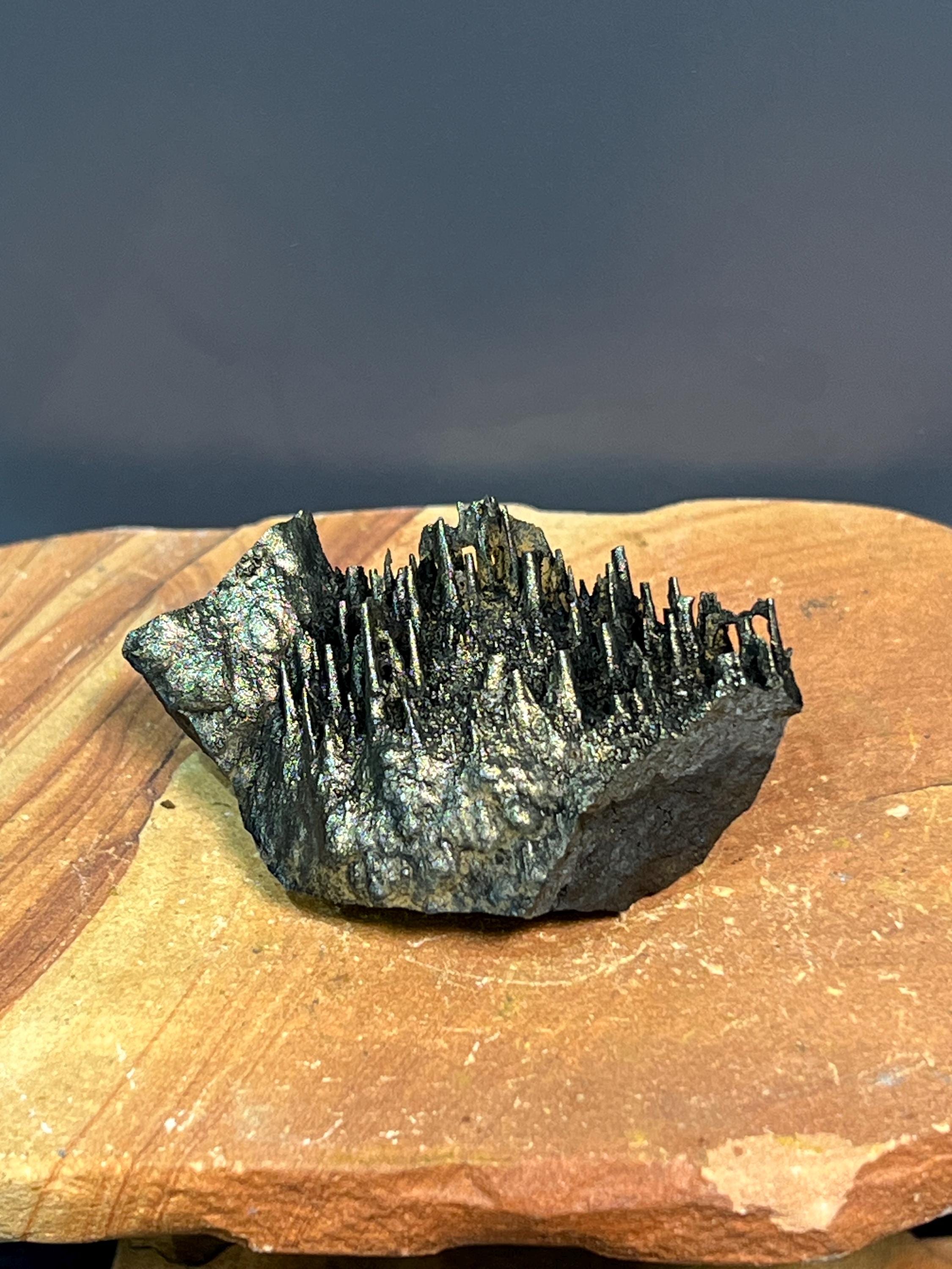 Showy Golden Color Stalactite Goethite - Crystal Gemstone AE 
