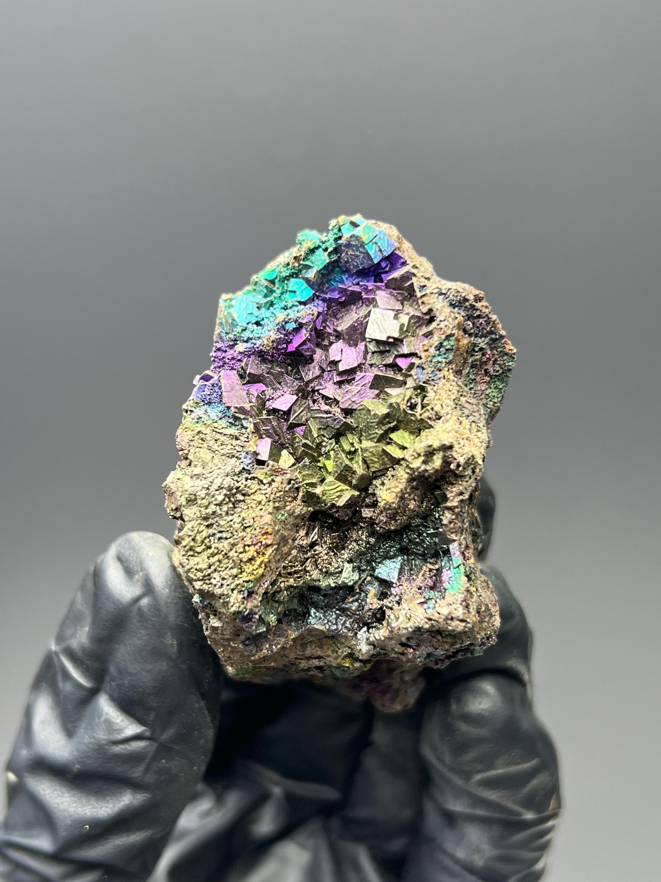 Museum Grade! Colored Alloy Turgite With Iron Siderite - Crystal Gemstone AE 