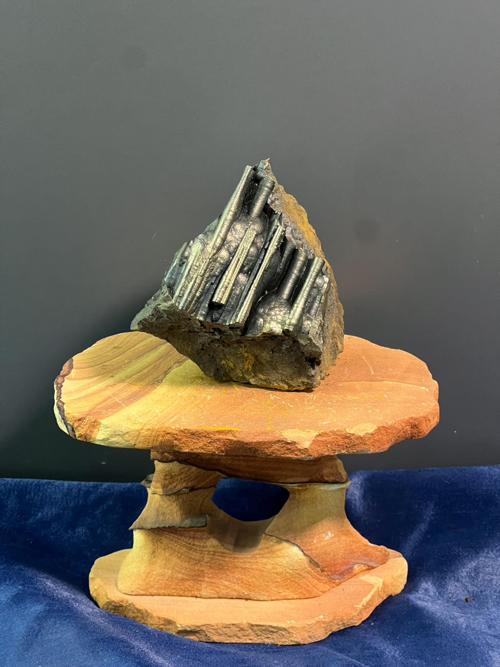 "Museum Grade" Golden Color Stalactite Goethite Specimen - Crystal Gemstone AE 