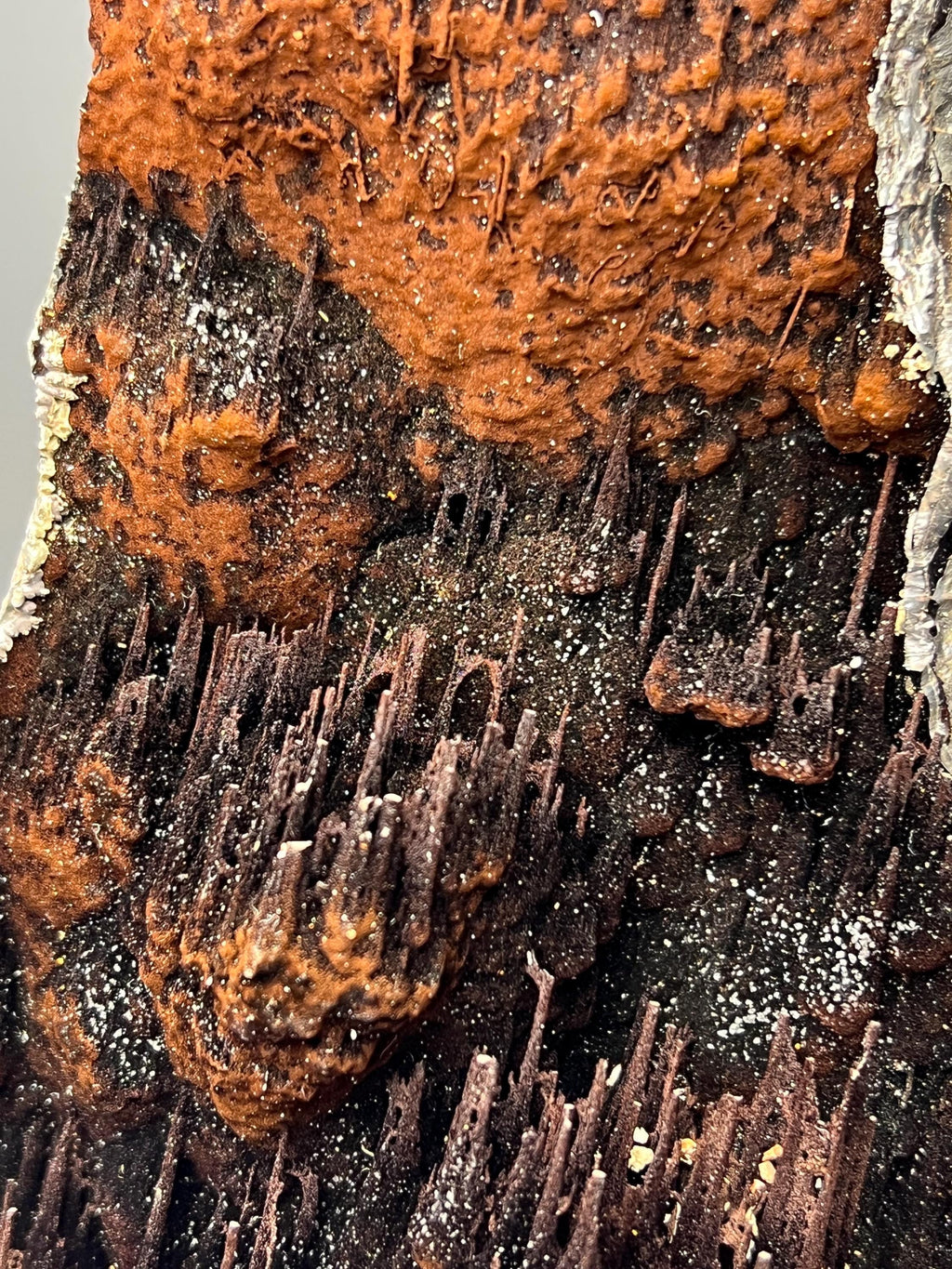 Museum Grade, Very Special Limonite And Specularite With Stalactite Goethite, For Special Collections - Crystal Gemstone AE 