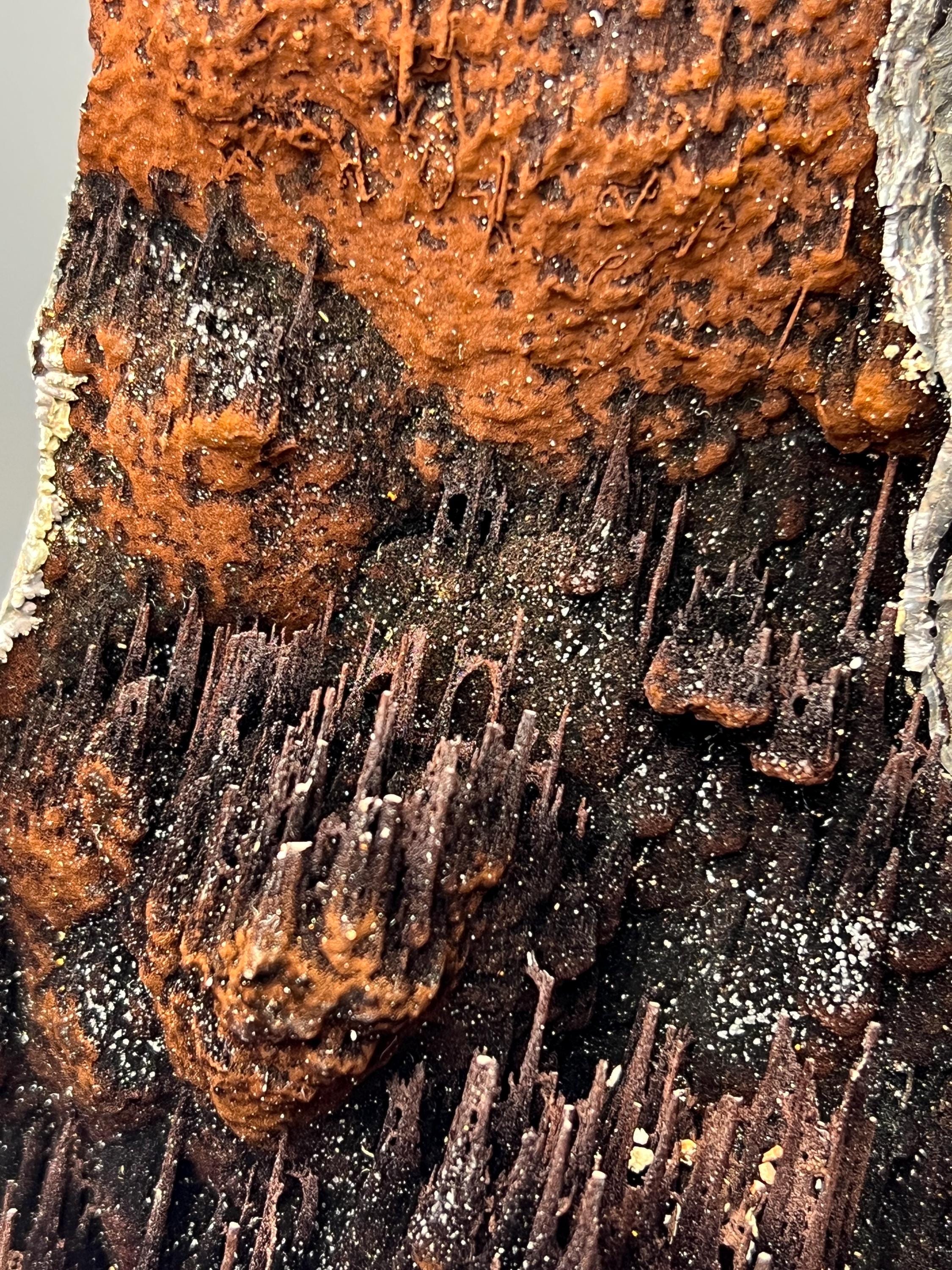 Museum Grade, Very Special Limonite And Specularite With Stalactite Goethite, For Special Collections - Crystal Gemstone AE 