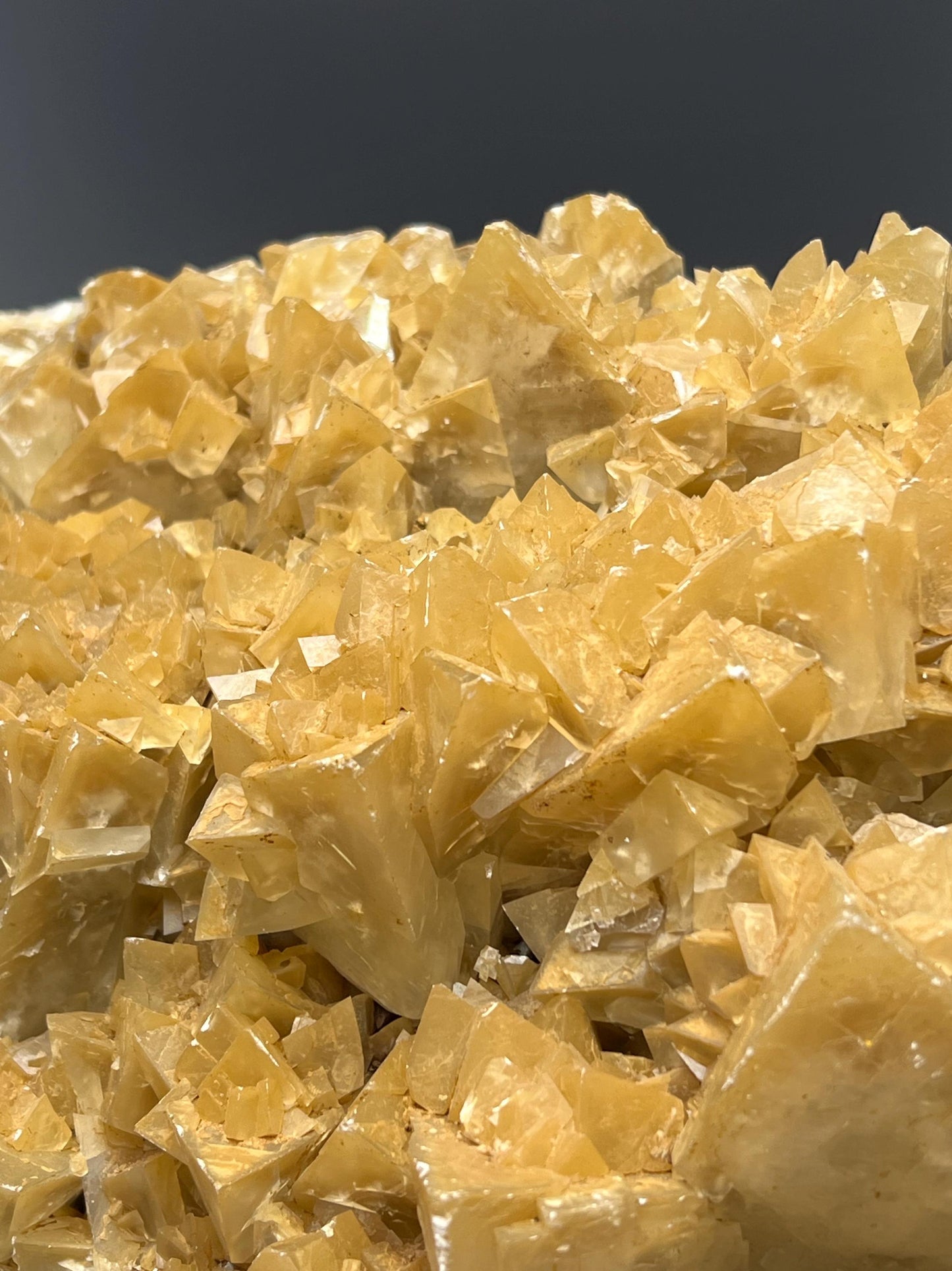 Large Size Special Orange Crystal Calcite Specimen