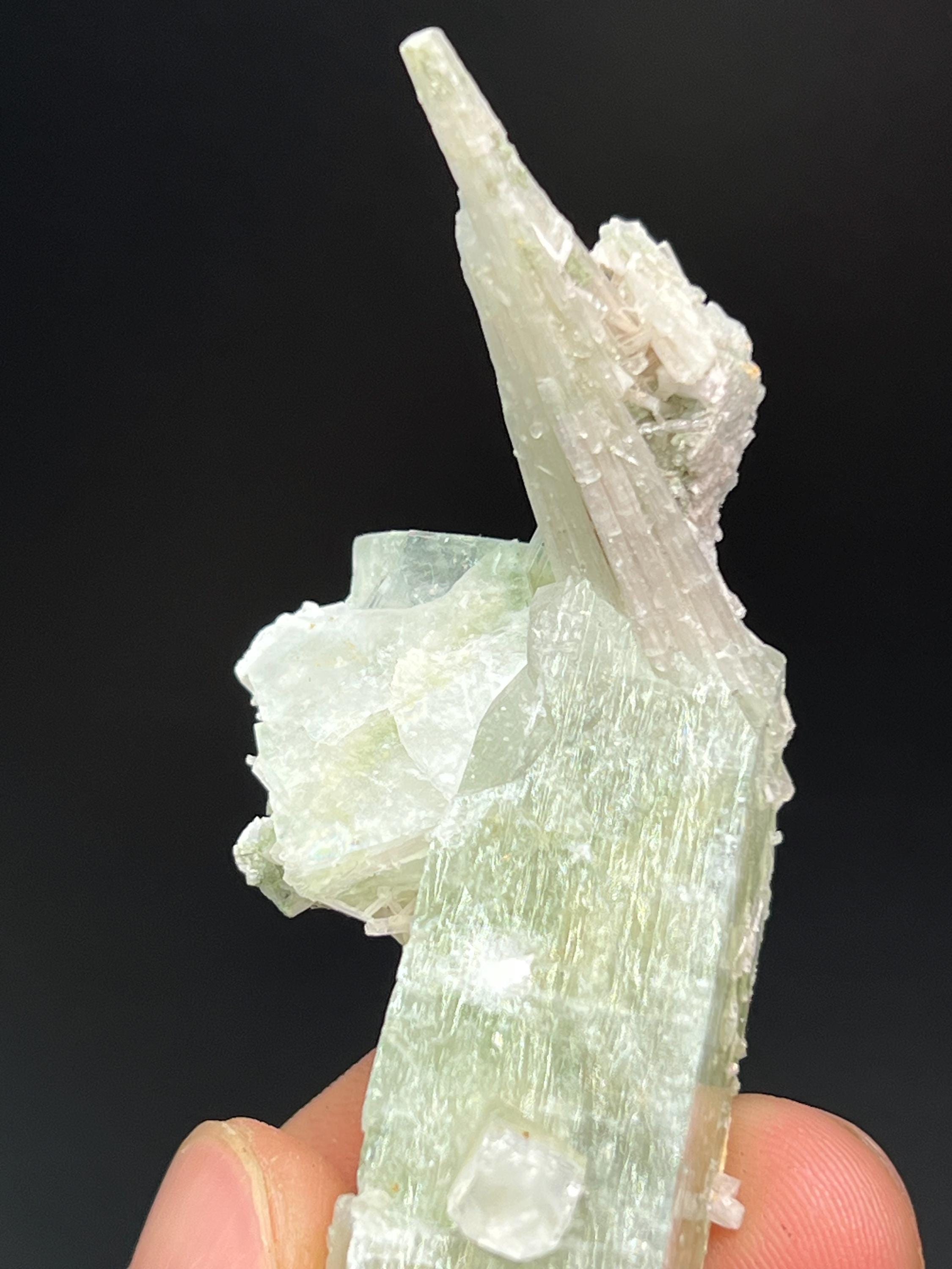 Apophyllite With Scolecite Specimen - Crystal Gemstone AE 
