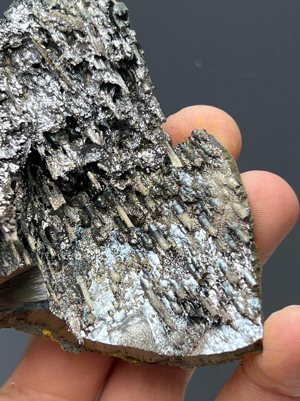 Specularite With Stalactite Goethite - Crystal Gemstone AE 