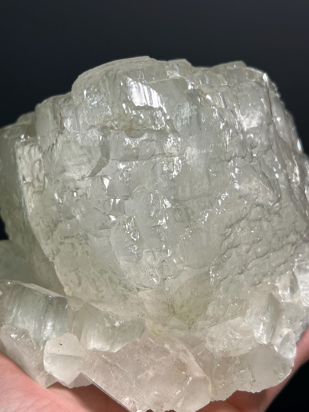 Special, Colored Alloys Clear Gray Crystal Calcite Specimen, 2kg - Crystal Gemstone AE 