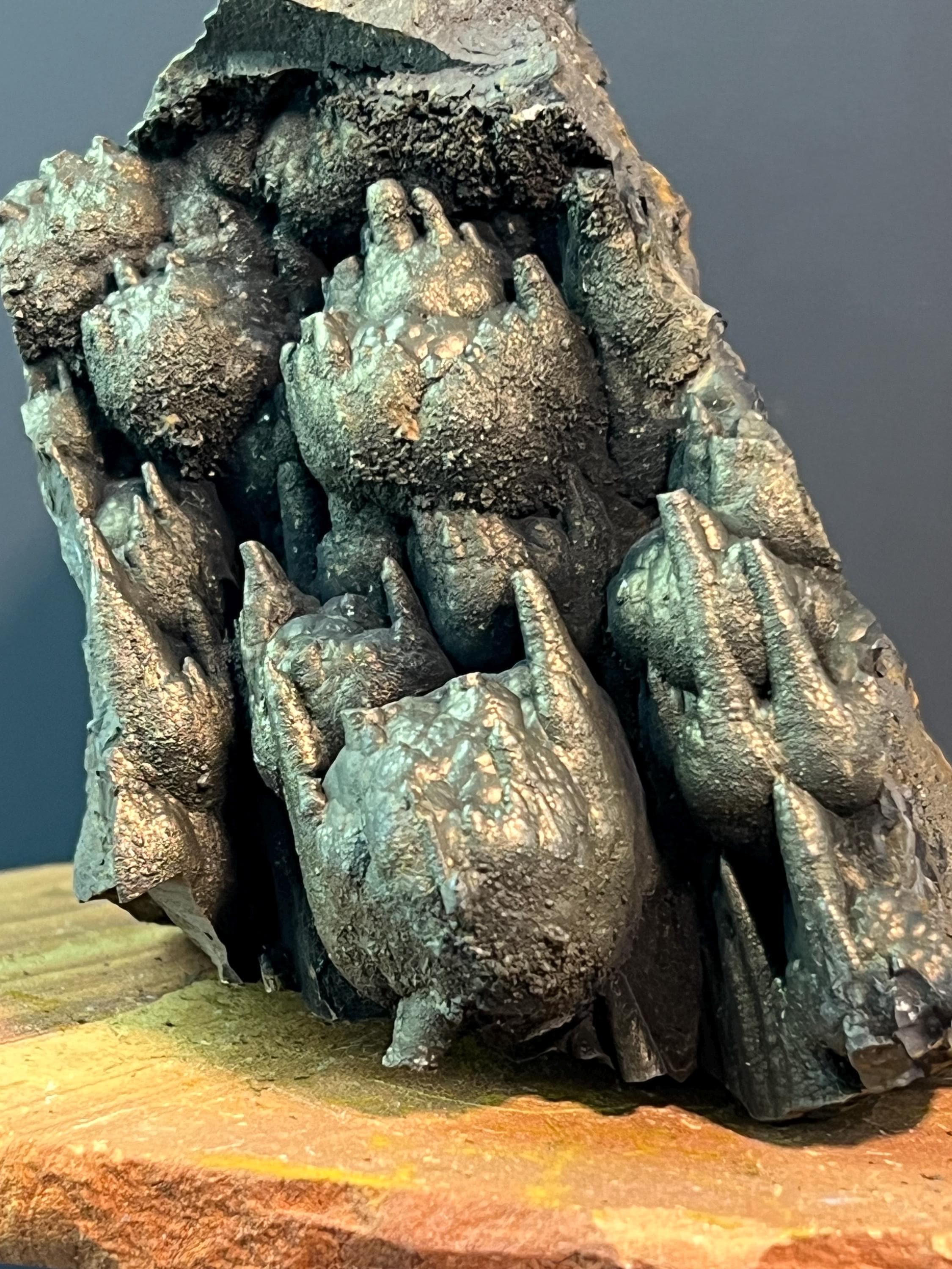 "Museum Grade" Golden Color Stalactite Goethite - Crystal Gemstone AE 
