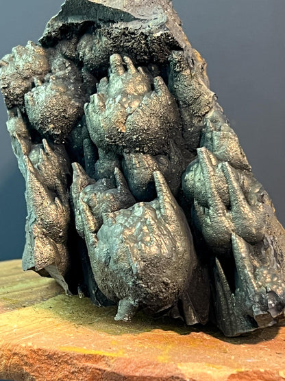 "Museum Grade" Golden Color Stalactite Goethite - Crystal Gemstone AE 