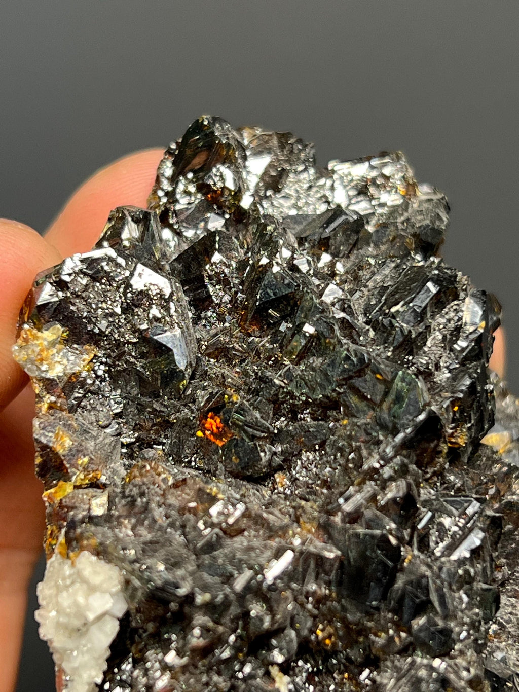 Special Piece! Dark Red Colors Alloy Sphalerite Specimen - China - Crystal Gemstone AE 