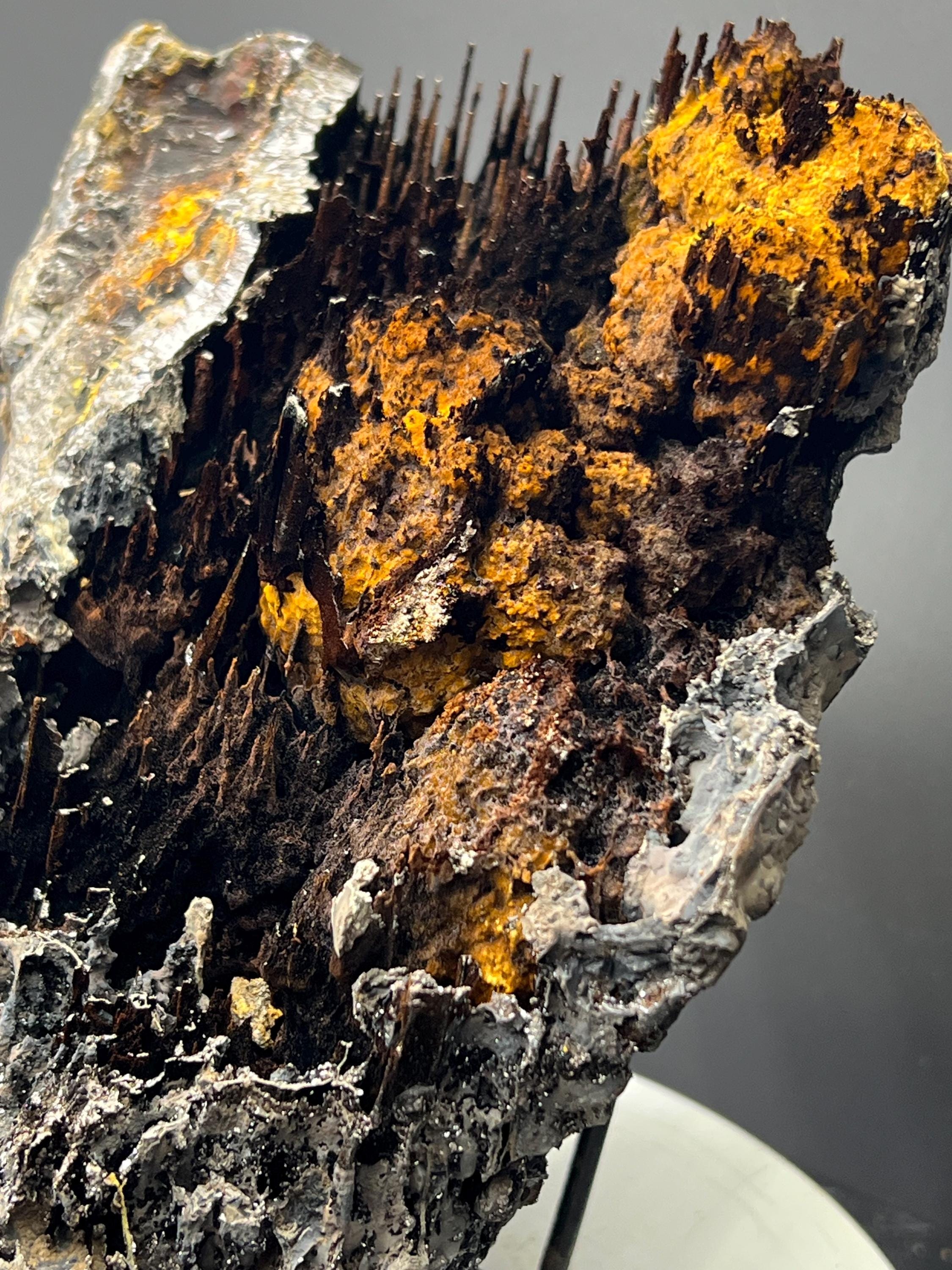 Museum Grade, Limonite And Specularite With Stalactite Goethite Specimen, For Special Collection - Crystal Gemstone AE 