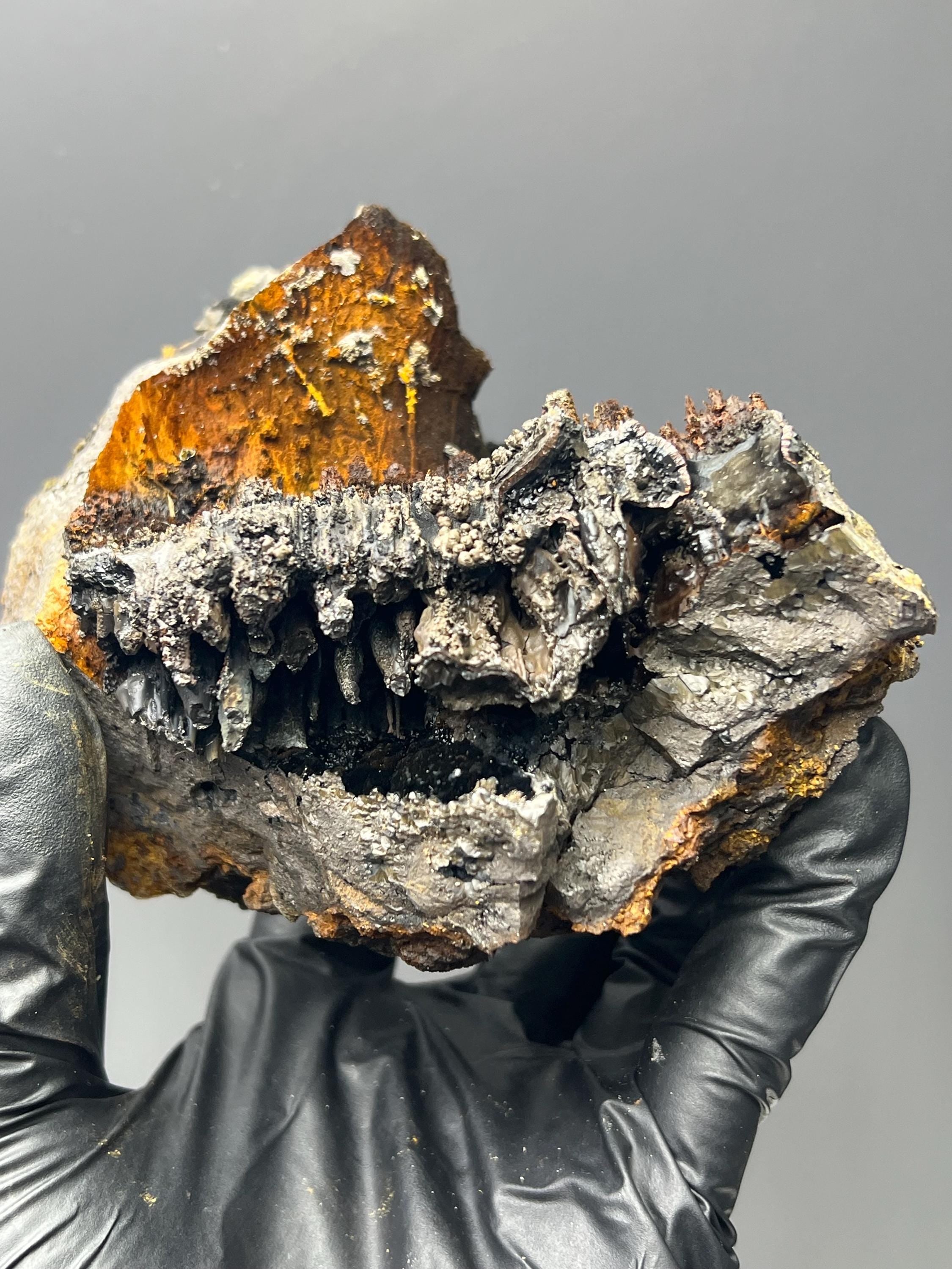 Museum Quality, Limonite And Specularite With Stalactite Goethite, For Special Collection - Crystal Gemstone AE 