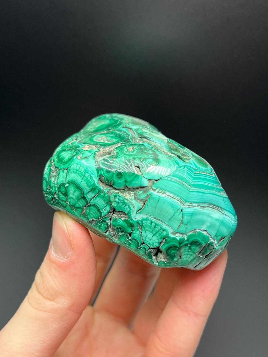 Polished Malachite Specimen - Crystal Gemstone AE 