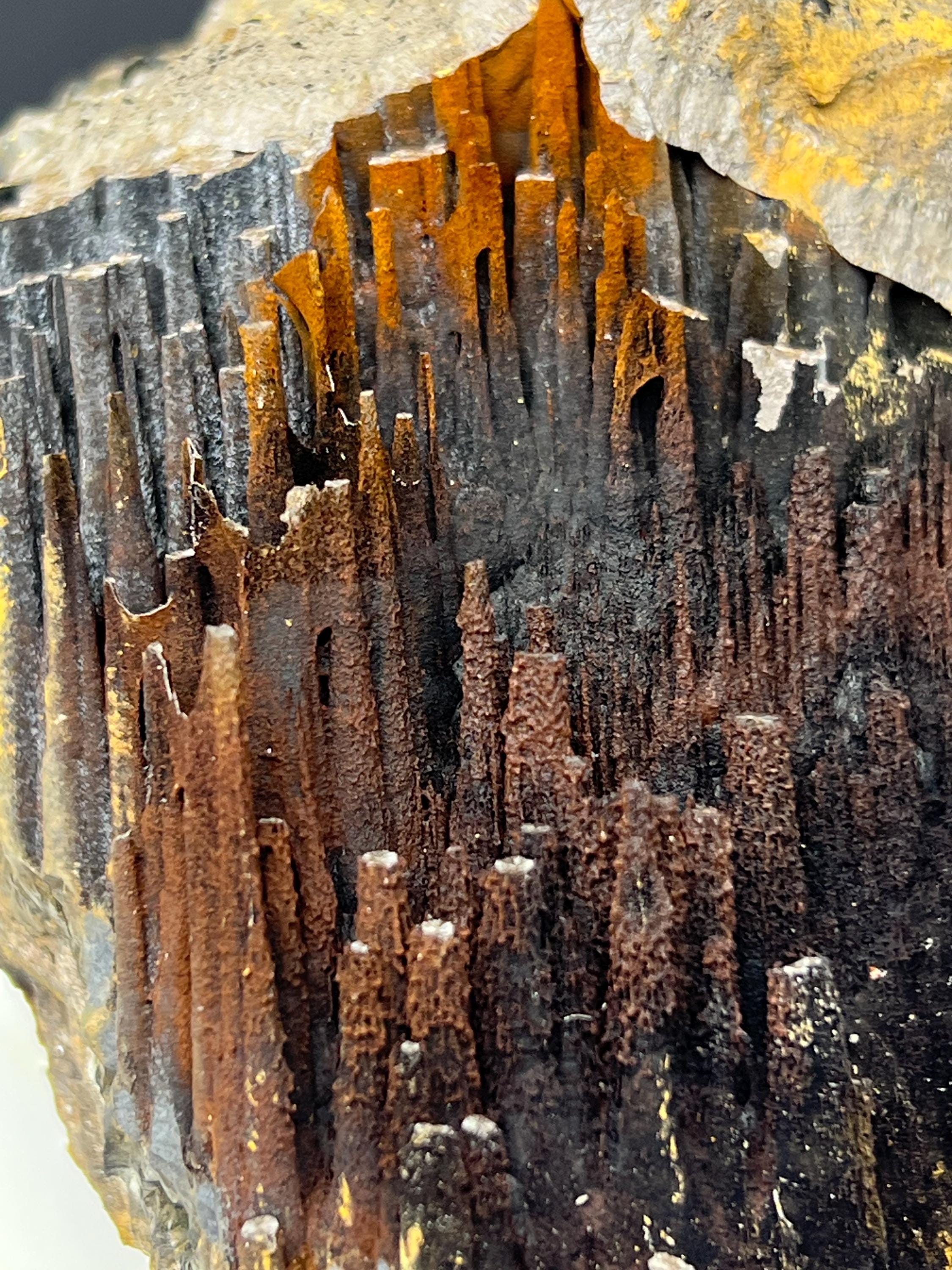 Limonite With Velvet Function Stalactite Goethite, For Special Collection - Crystal Gemstone AE 