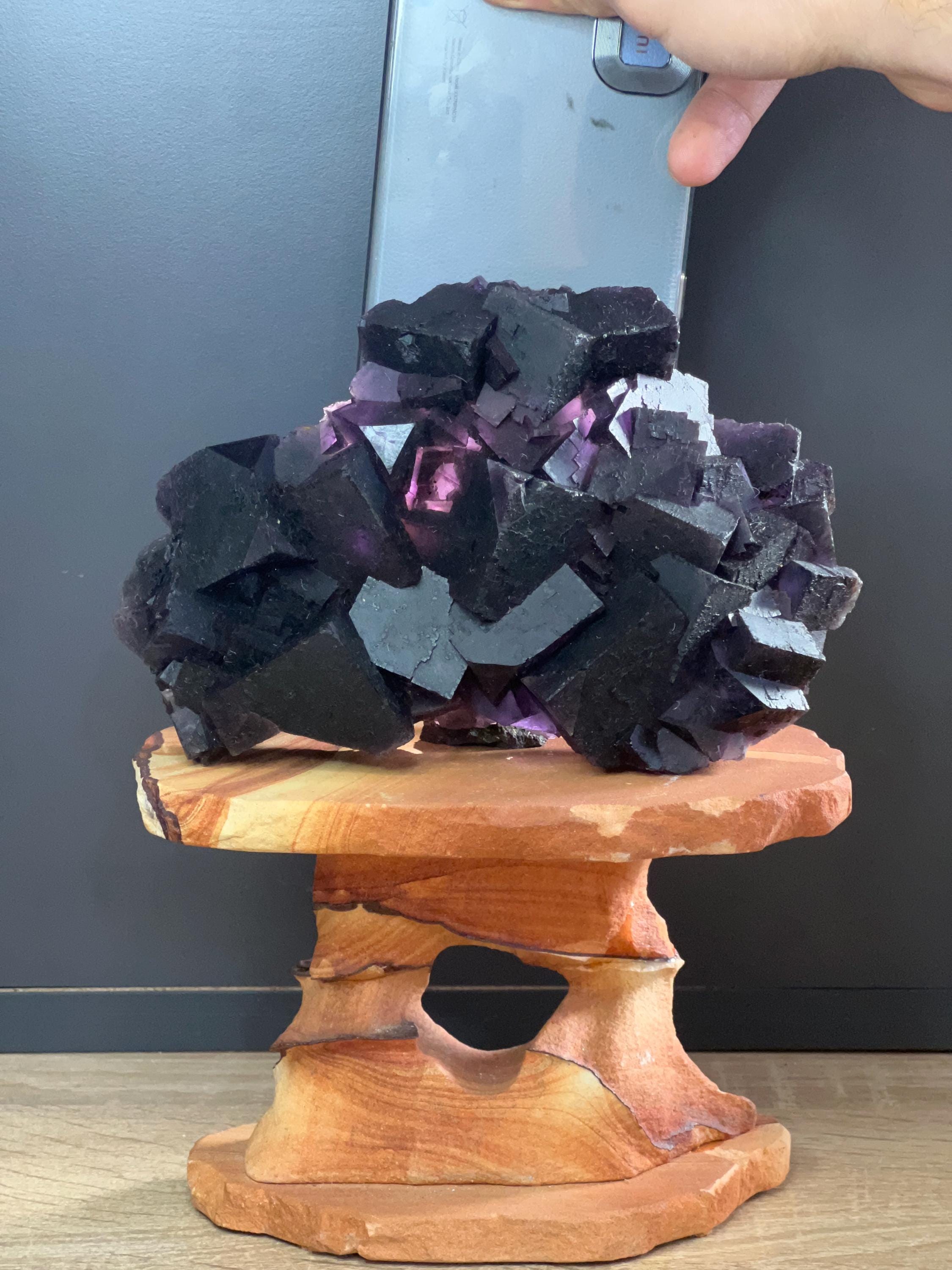 Very Special Piece! Light Permeable Fluorite Specimen From China - Crystal Gemstone AE 