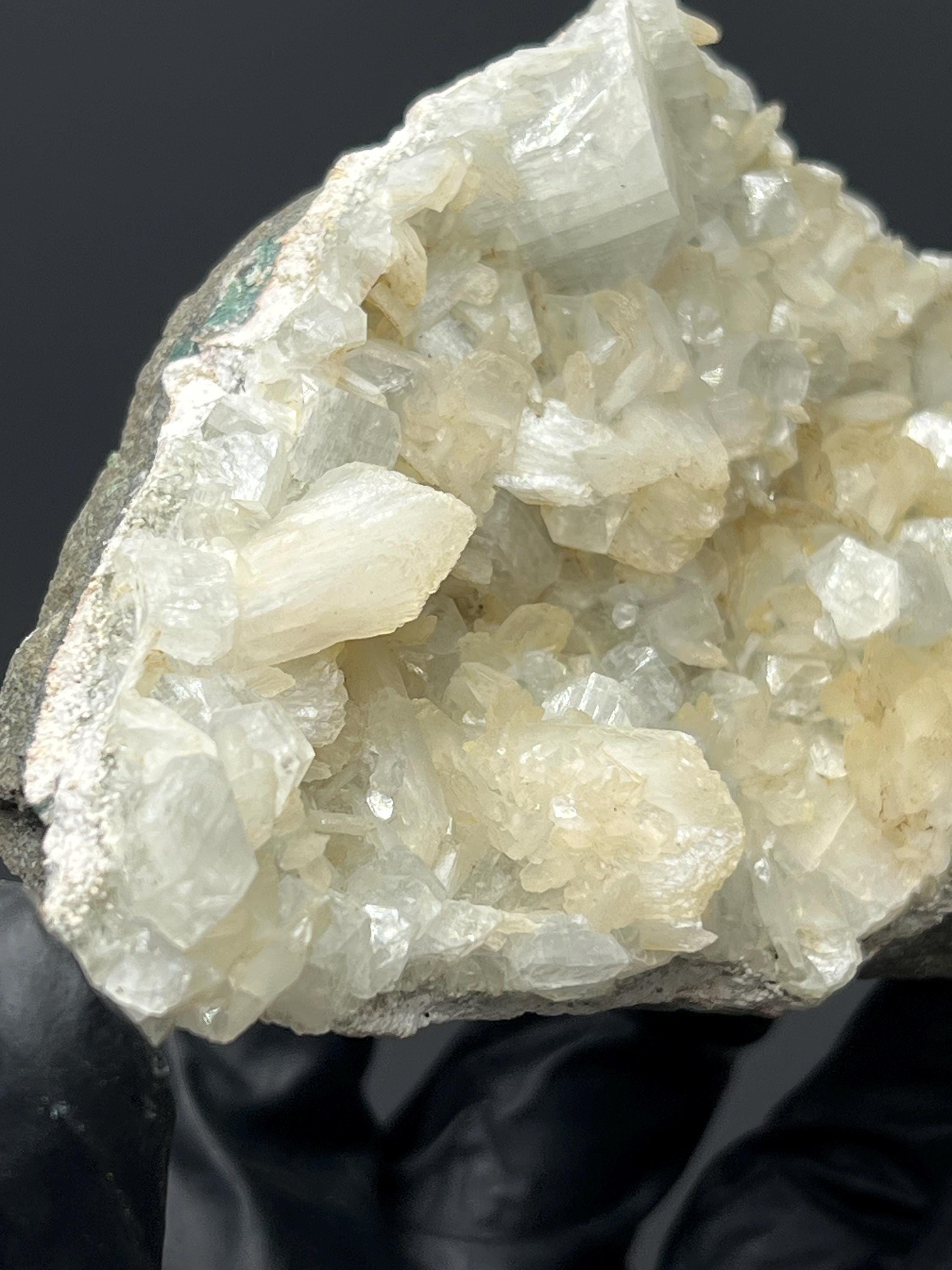 Fluorapophyllite And Apophyllite With Stilbite - Crystal Gemstone AE 