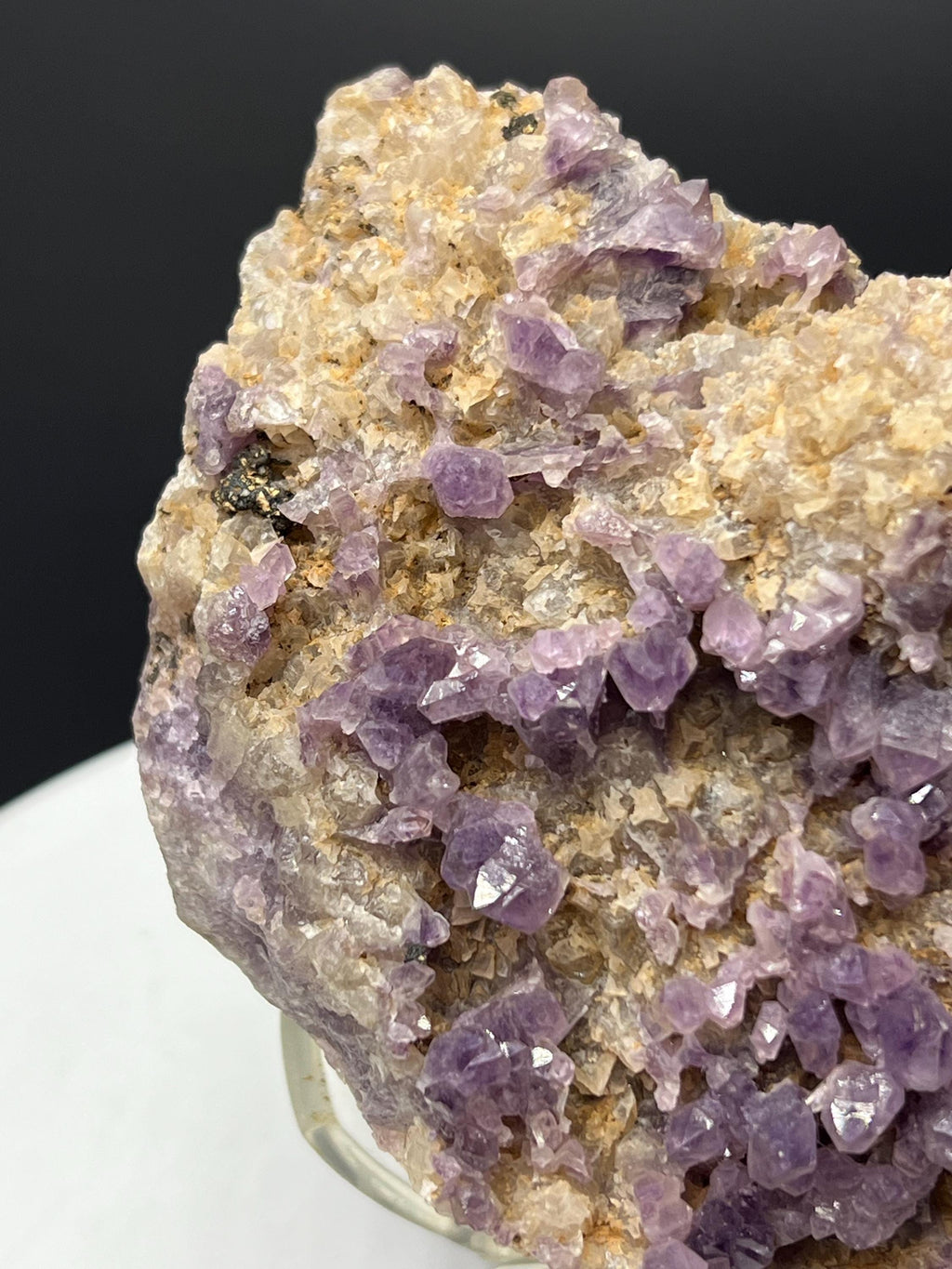 Flower Amethyst Crystals On Matrix - Crystal Gemstone AE 