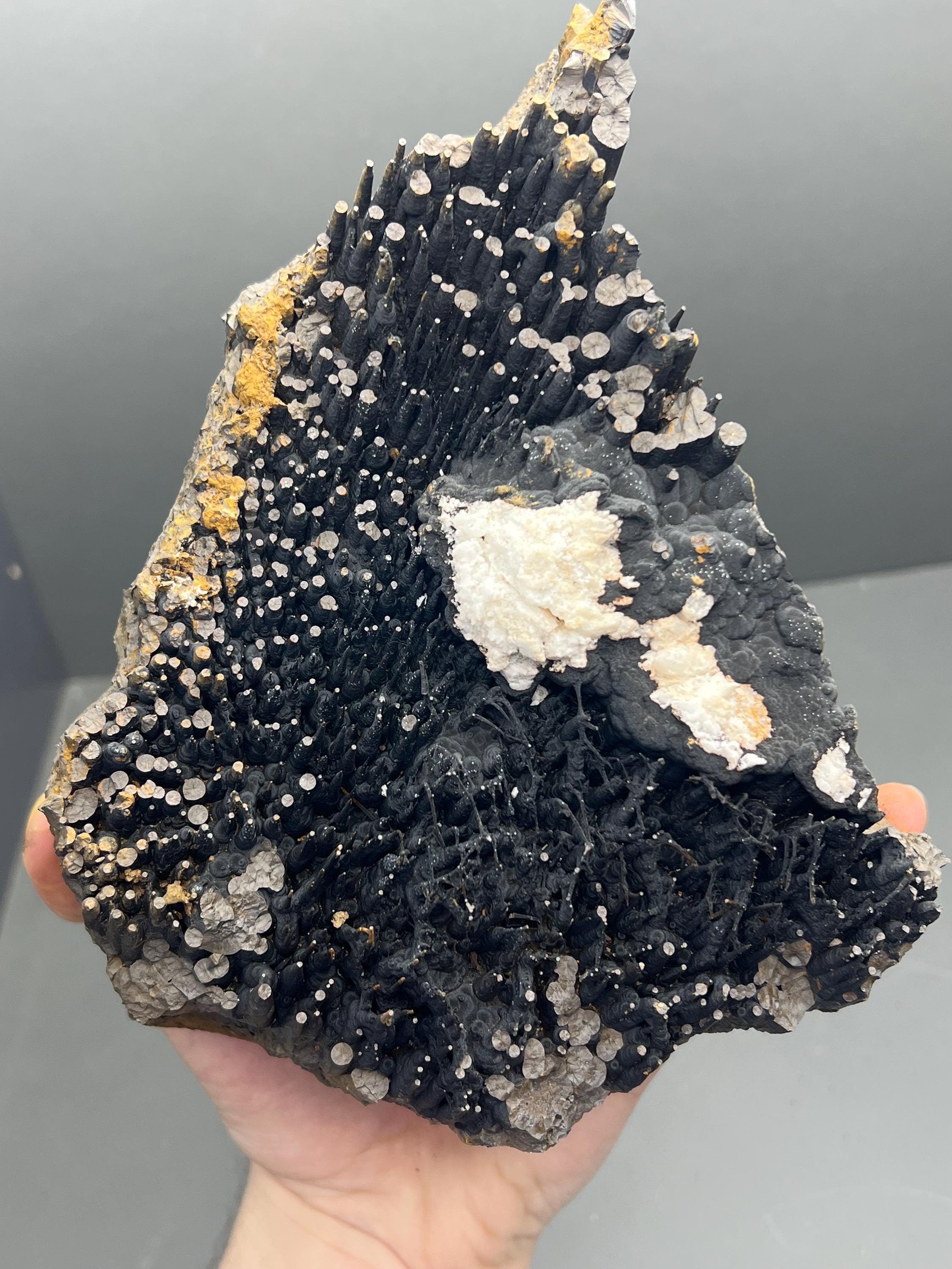 Museum Quality, Calcite on stalactite city and bridges goethite, Special Collections - Crystal Gemstone AE 