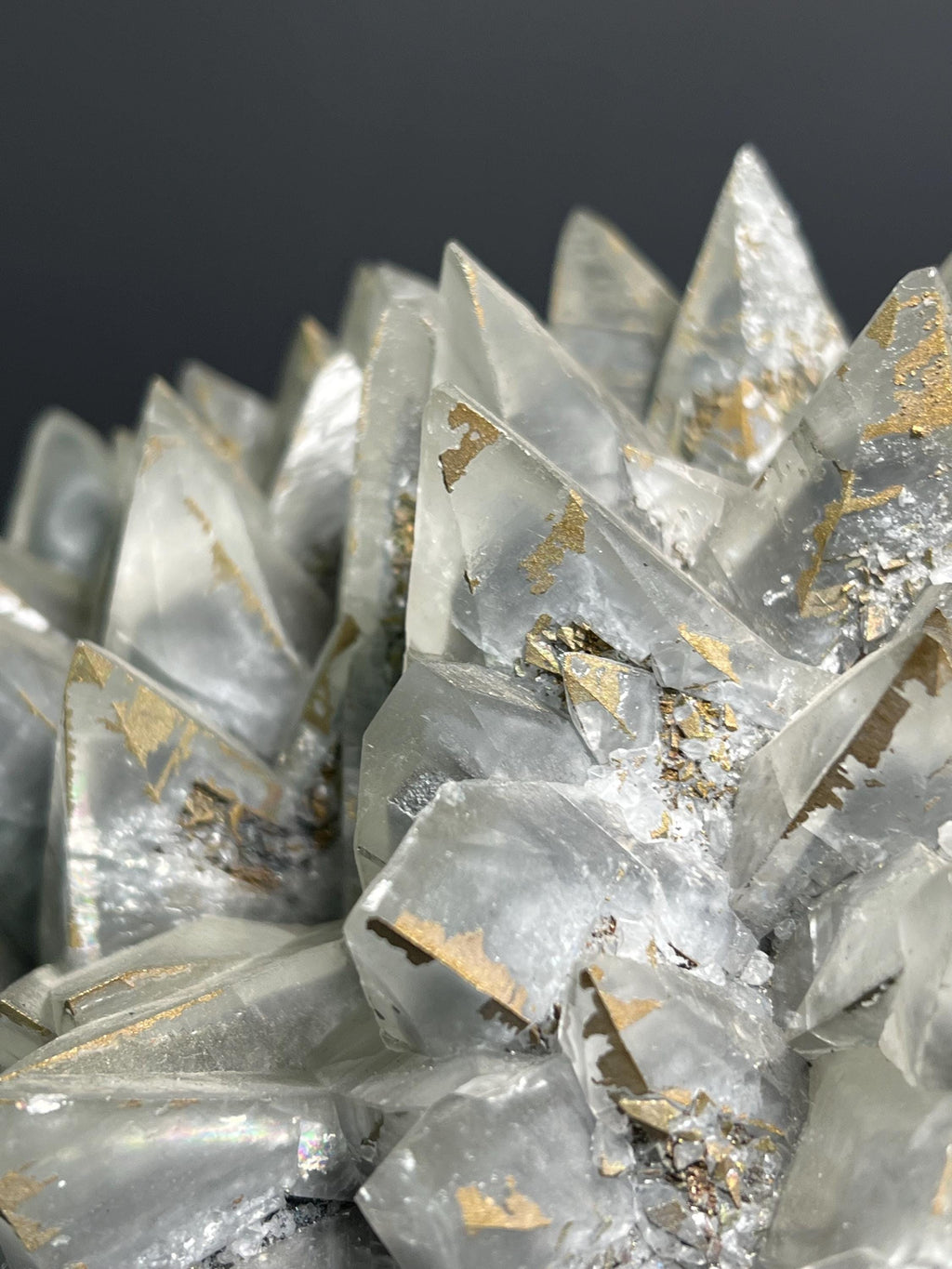 Large Size, Pyrite With Gray Crystal Calcite - Turkey - Crystal Gemstone AE 