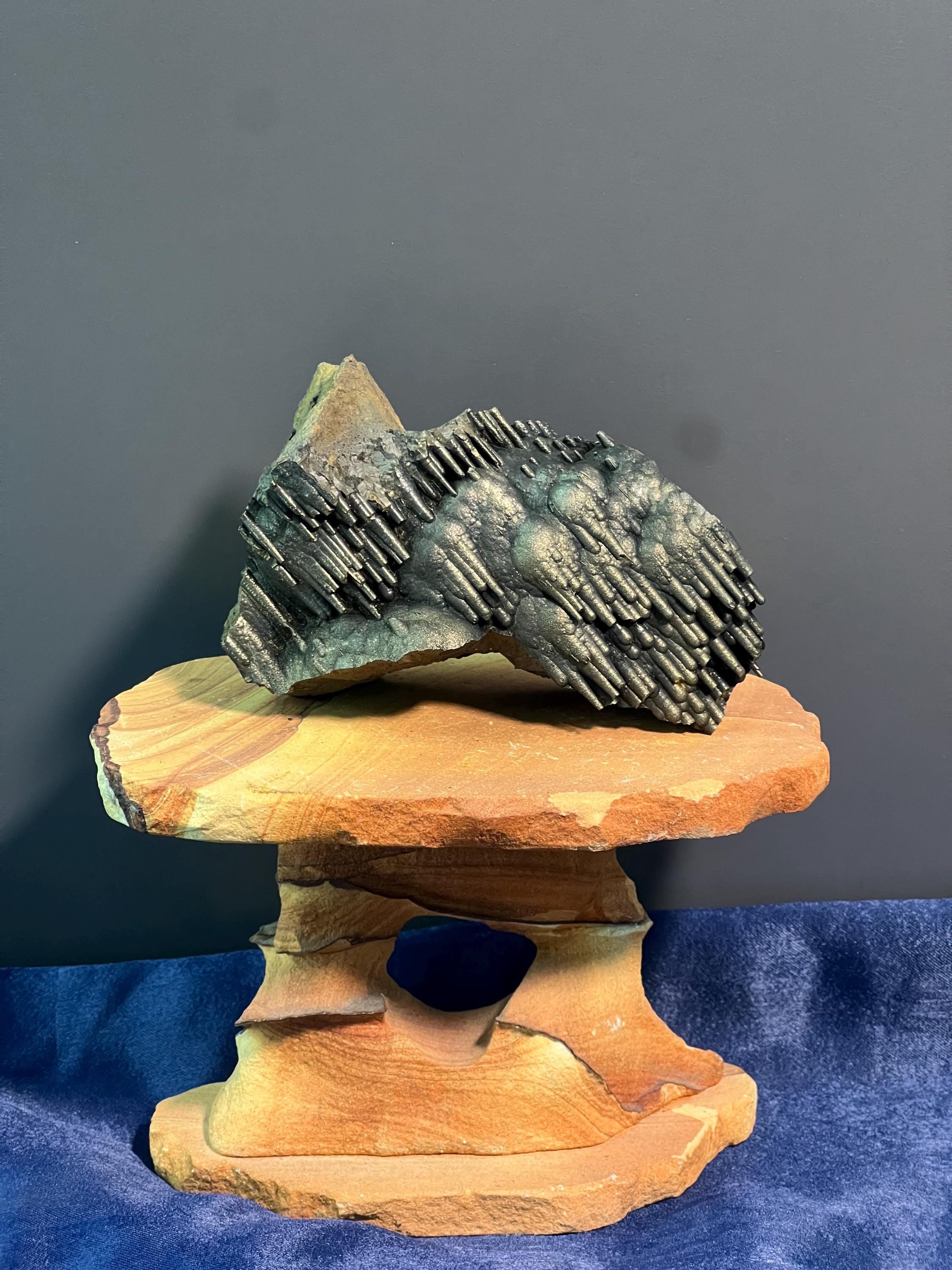 "Museum Grade" Golden Color Stalactite Goethite - Crystal Gemstone AE 