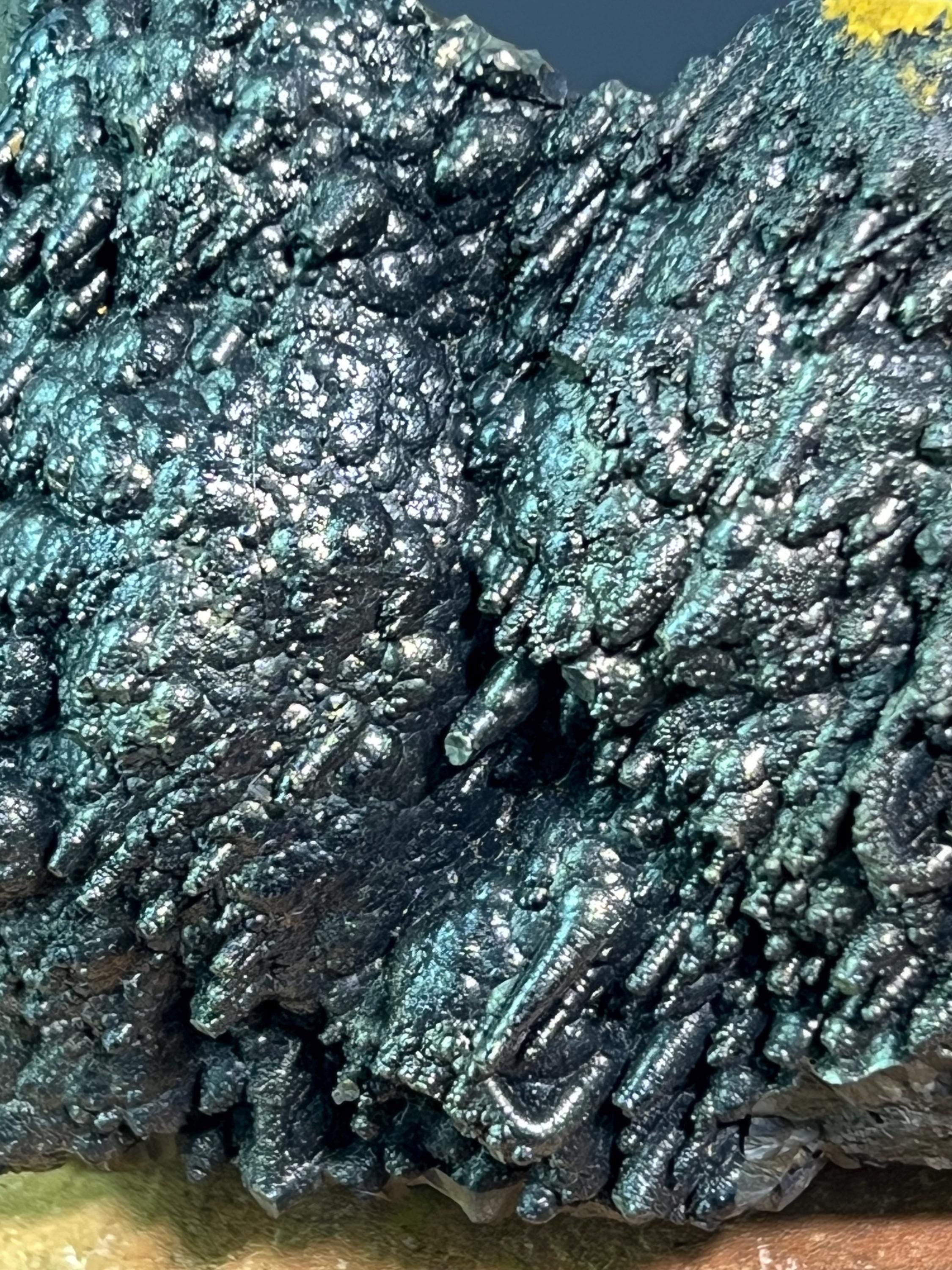 "Museum Grade" Stalactite And Botryoidal Formation Golden Color Goethite - Crystal Gemstone AE 