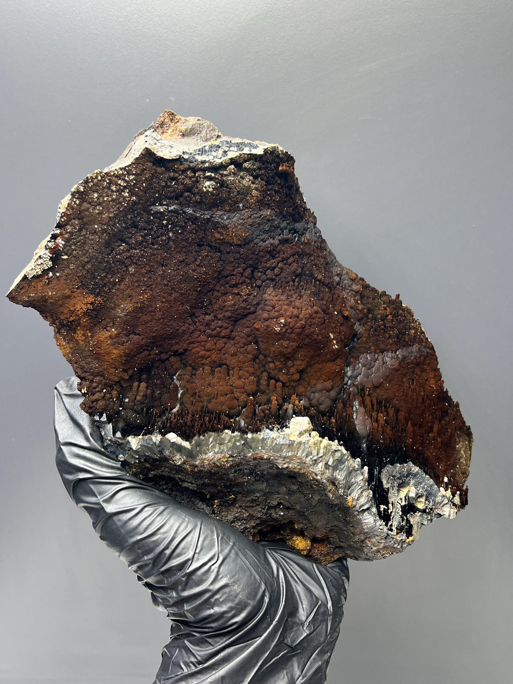 Specularite Limonite Goethite Mineral Specimen, Stalactite Botryoidal Formation, Turkey - Crystal Gemstone AE 
