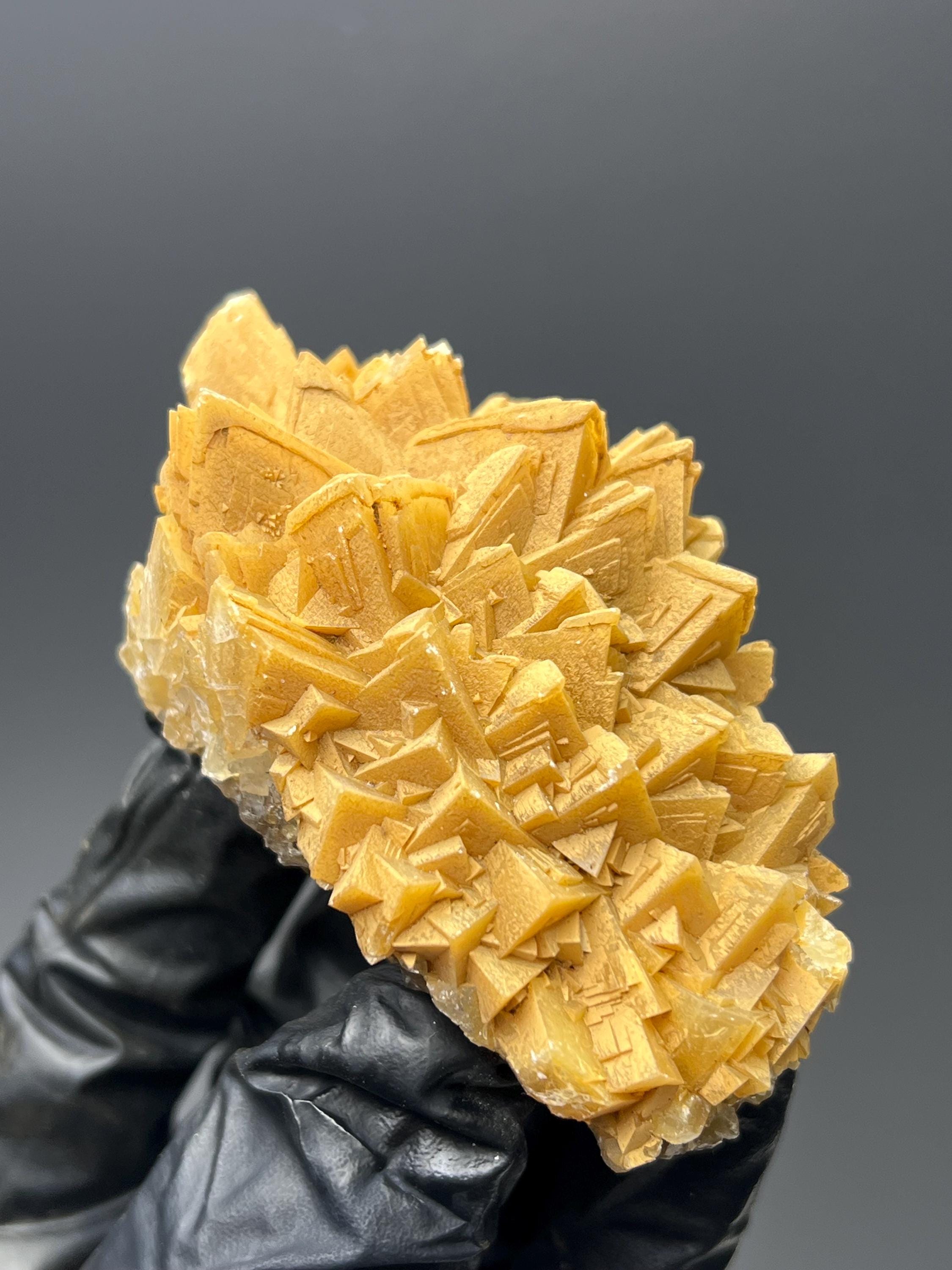 Orange Crystal Calcite Specimen - Turkey Mineral Collection - Crystal Gemstone AE 