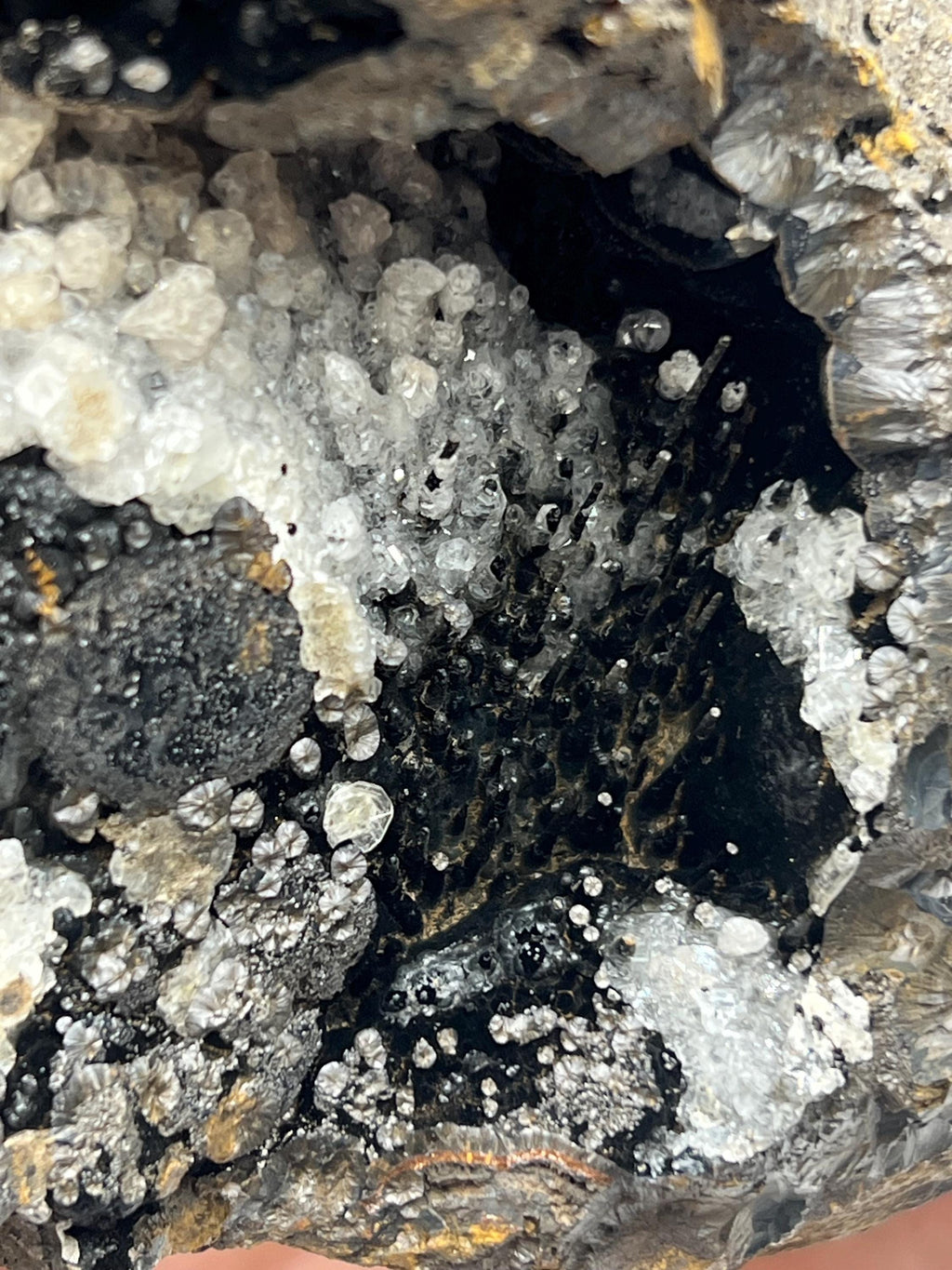 Crystal Calcite on Hematite, Turkish Mineral Specimen - Crystal Gemstone AE 