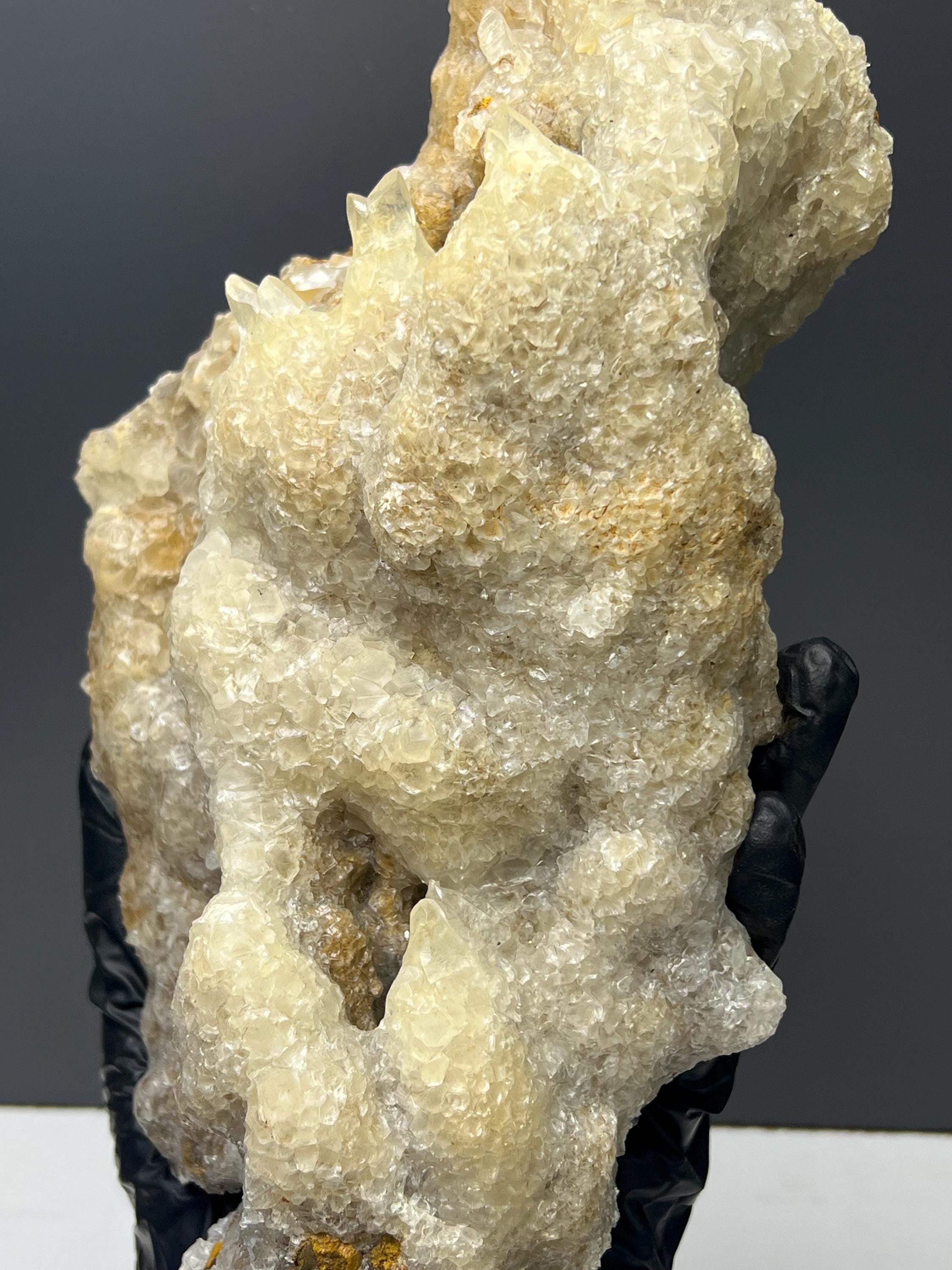 Large Size Stalactite Crystal Calcite Specimen - Crystal Gemstone AE 