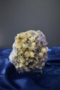 Flower Calcite With Amethyst Specimen - Crystal Gemstone AE 