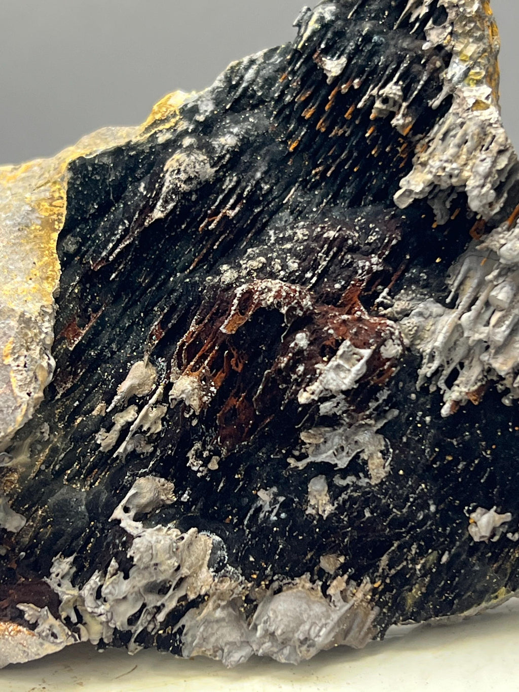 Very Special, Showy Specularite And Limonite With Stalactite Goethite Specimen - Crystal Gemstone AE 