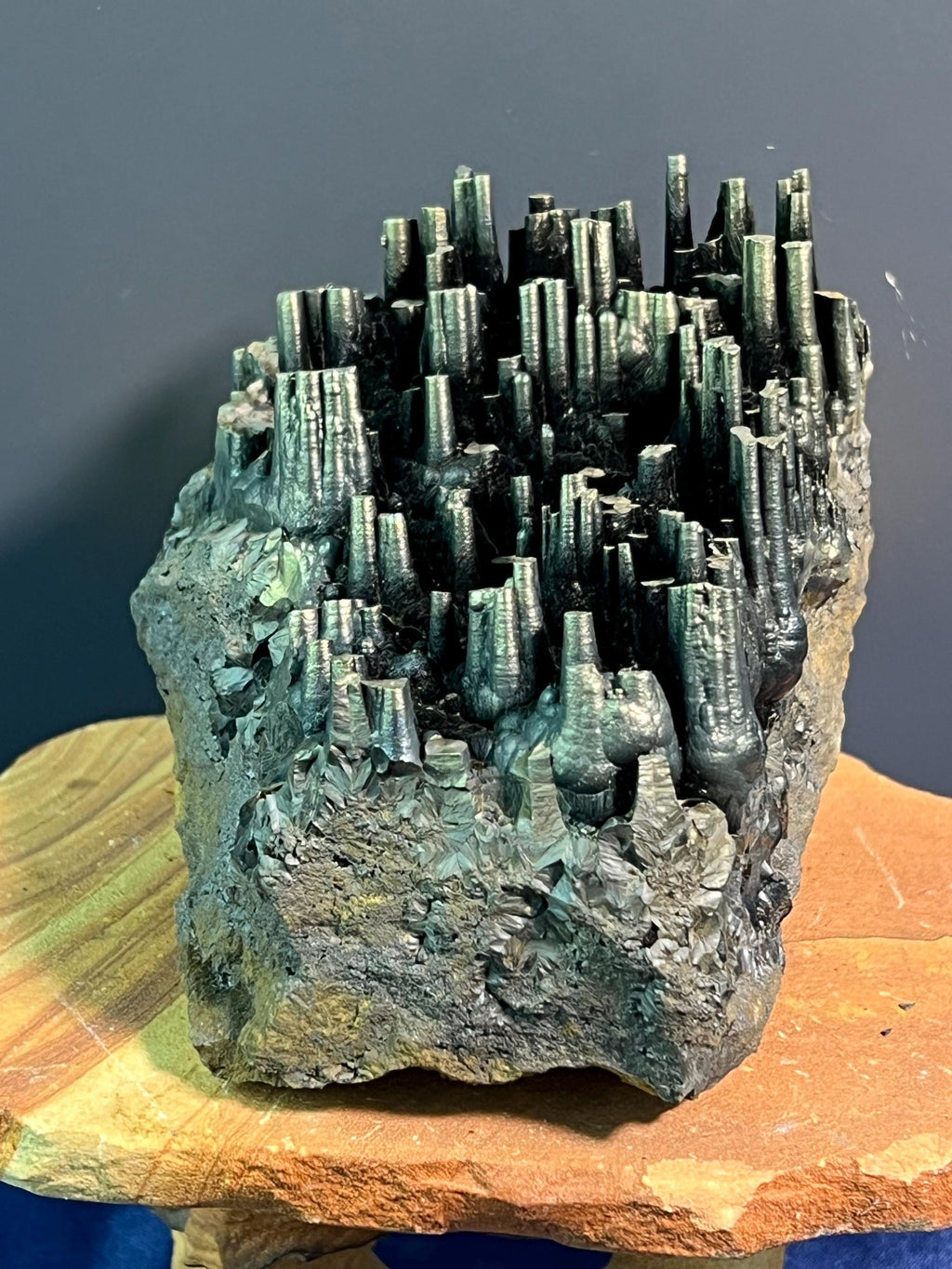 "Museum Grade" Golden Color Stalactite Goethite - Crystal Gemstone AE 