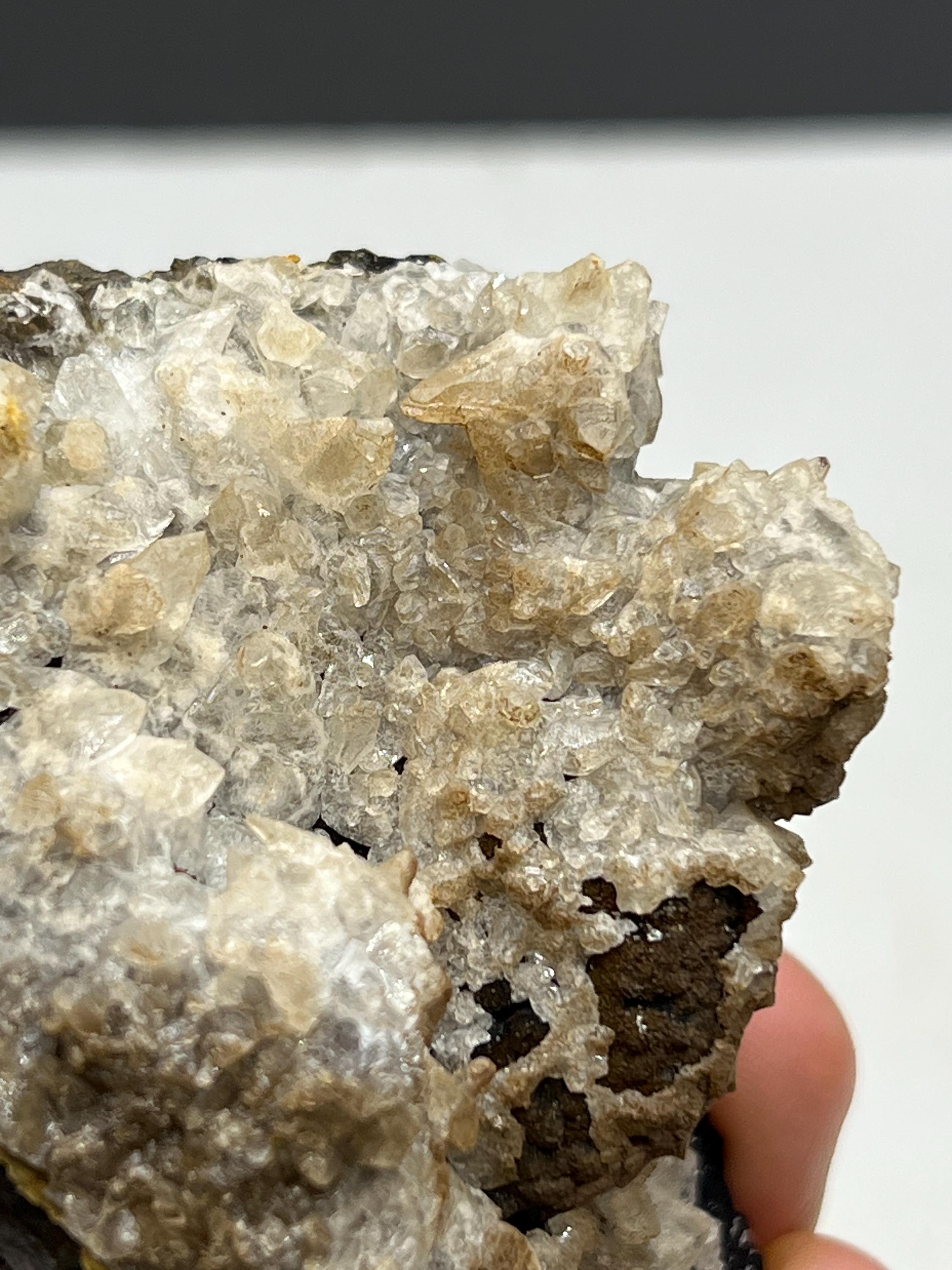 Very Special, Calcite On Hematite Mineral, From Turkey - Crystal Gemstone AE 