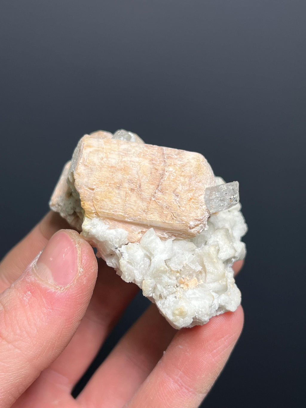 Blue Topaz On Matrix, 110gram - Crystal Gemstone AE 